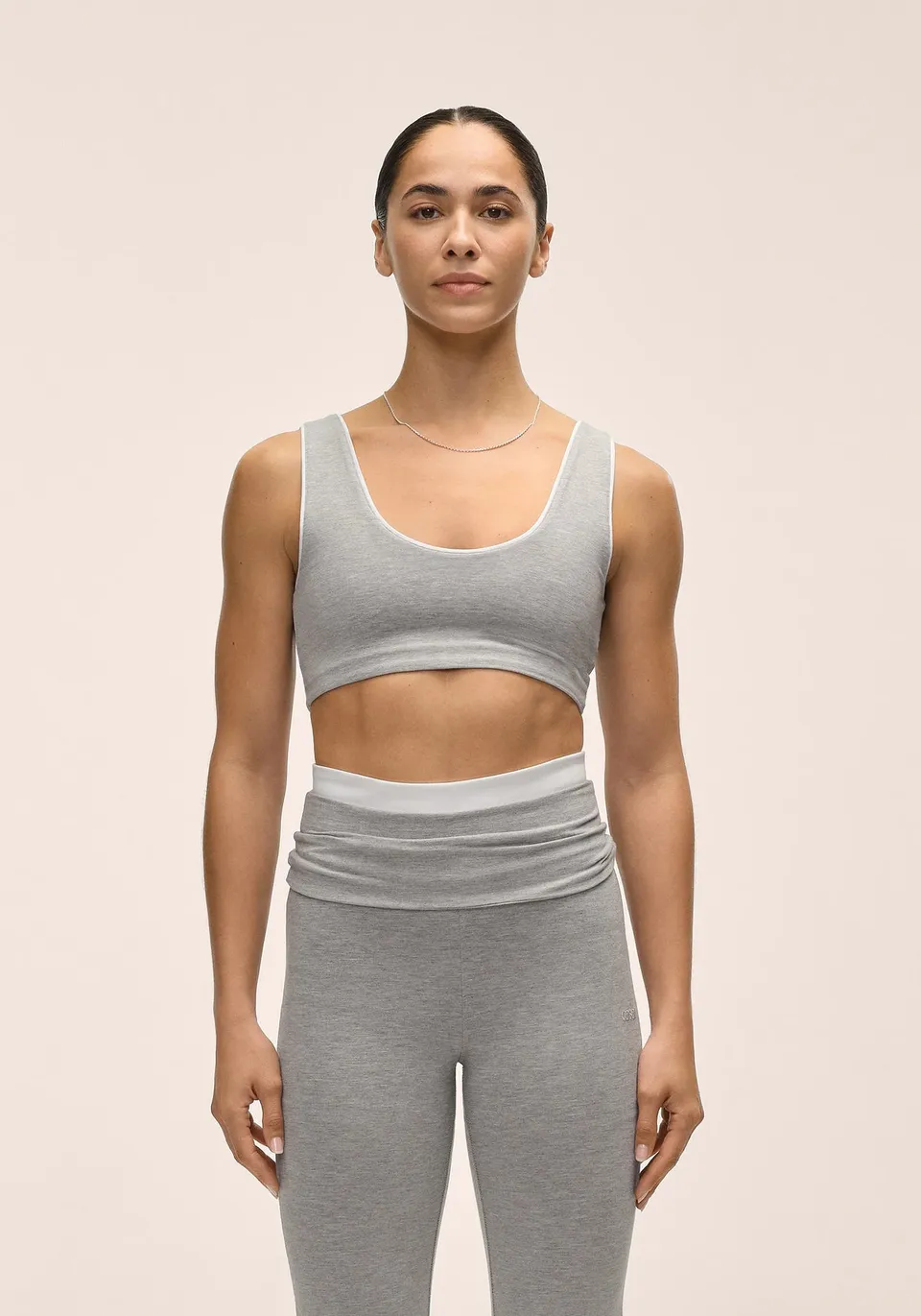 Casall Sublime Fling Bralette reggiseno Grey Melange cotone