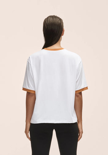 Casall Alma Oversized Tee T-shirt Bianca in Cotone Riciclato