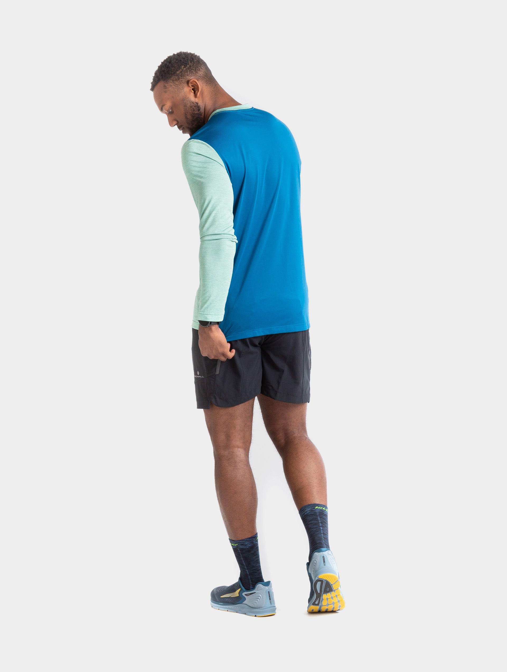 Ronhill Life 5 Pantaloncini Running Uomo Neri Senza Intimo