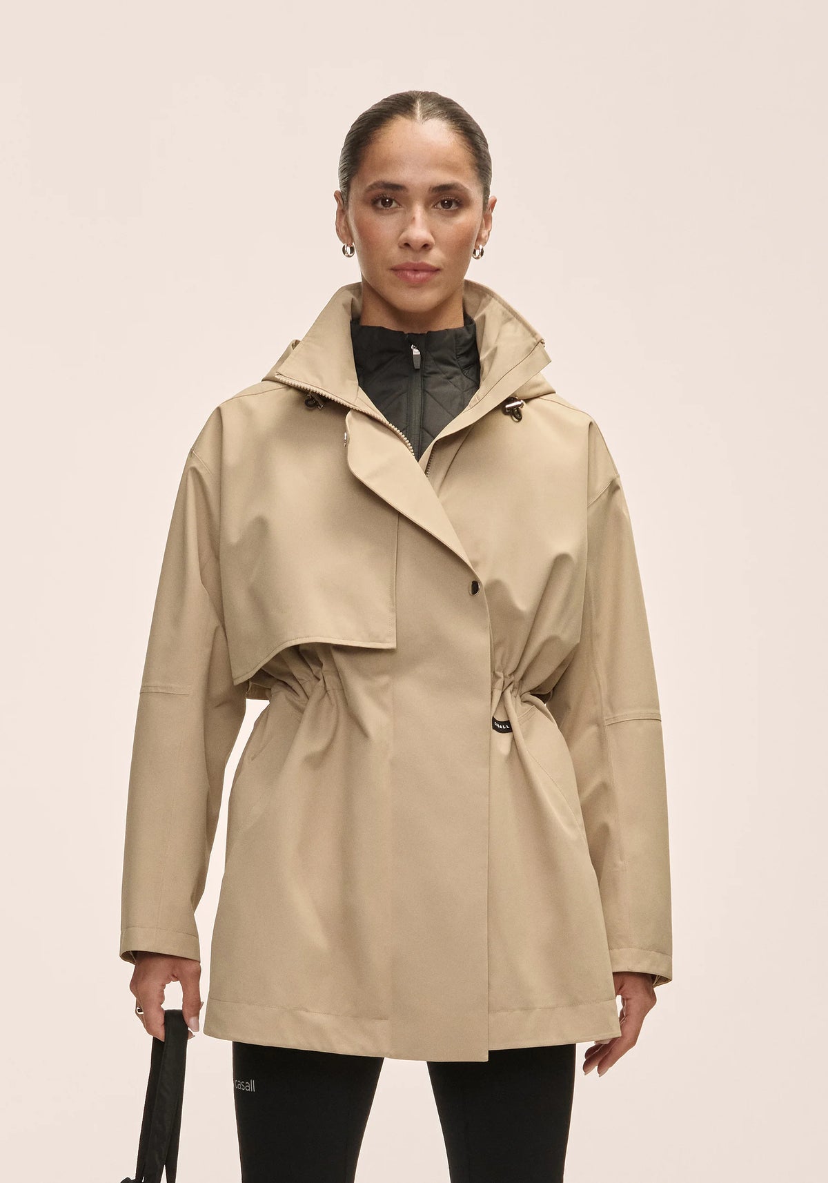 Casall Scandi Trench giacca antipioggia sand beige impermeabile