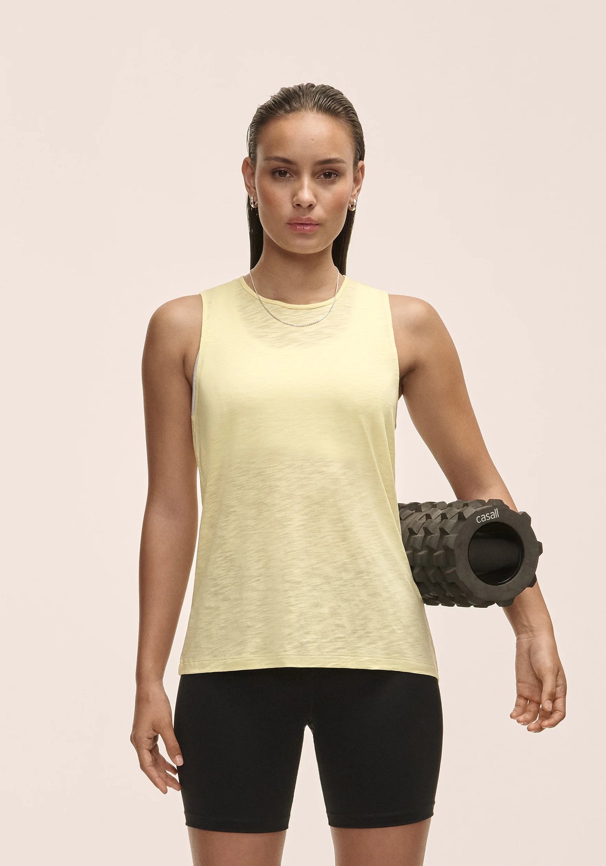 Casall Soft Texture canotta Yellow Steam in lyocell