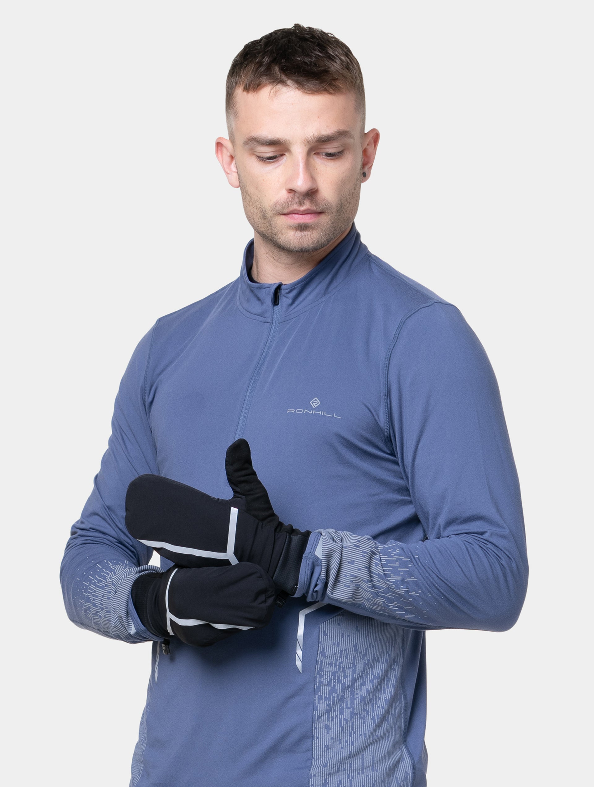 Ronhill Winter Mitt muffole running nere antivento