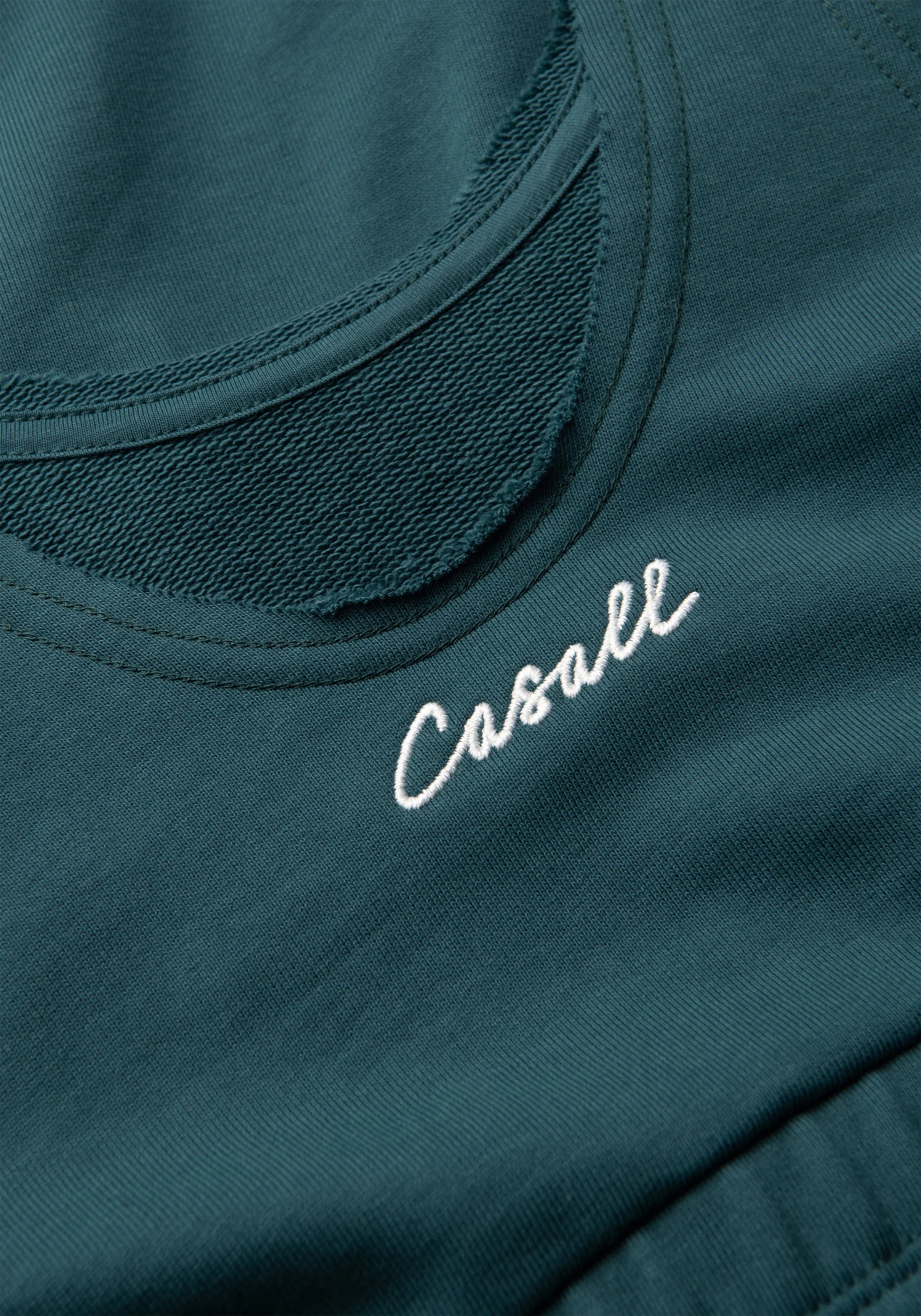 Casall Reversed Seam Terry Top top fitness verde cotone relaxed
