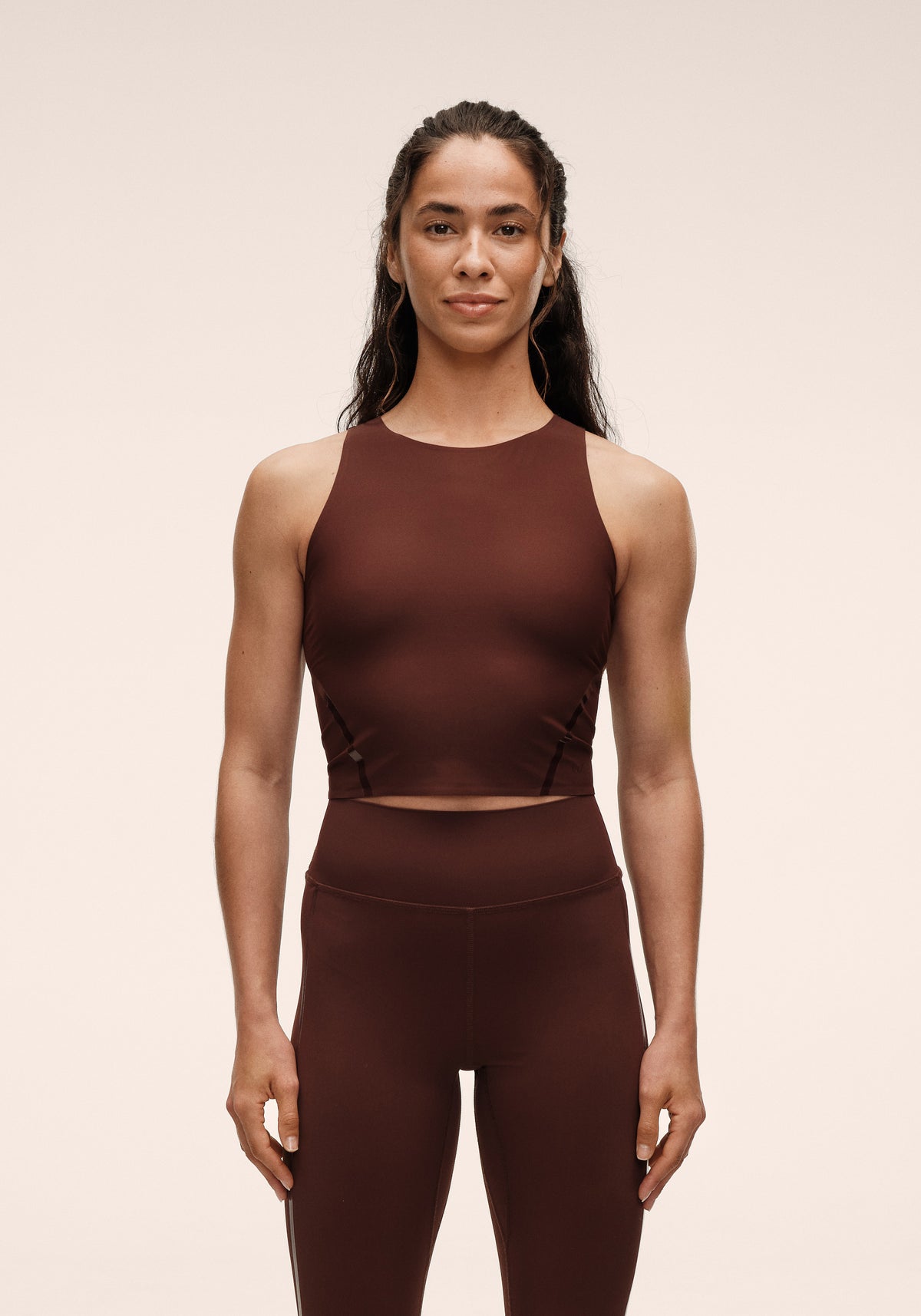 Casall Sculpture Top top Dark Brown modellante