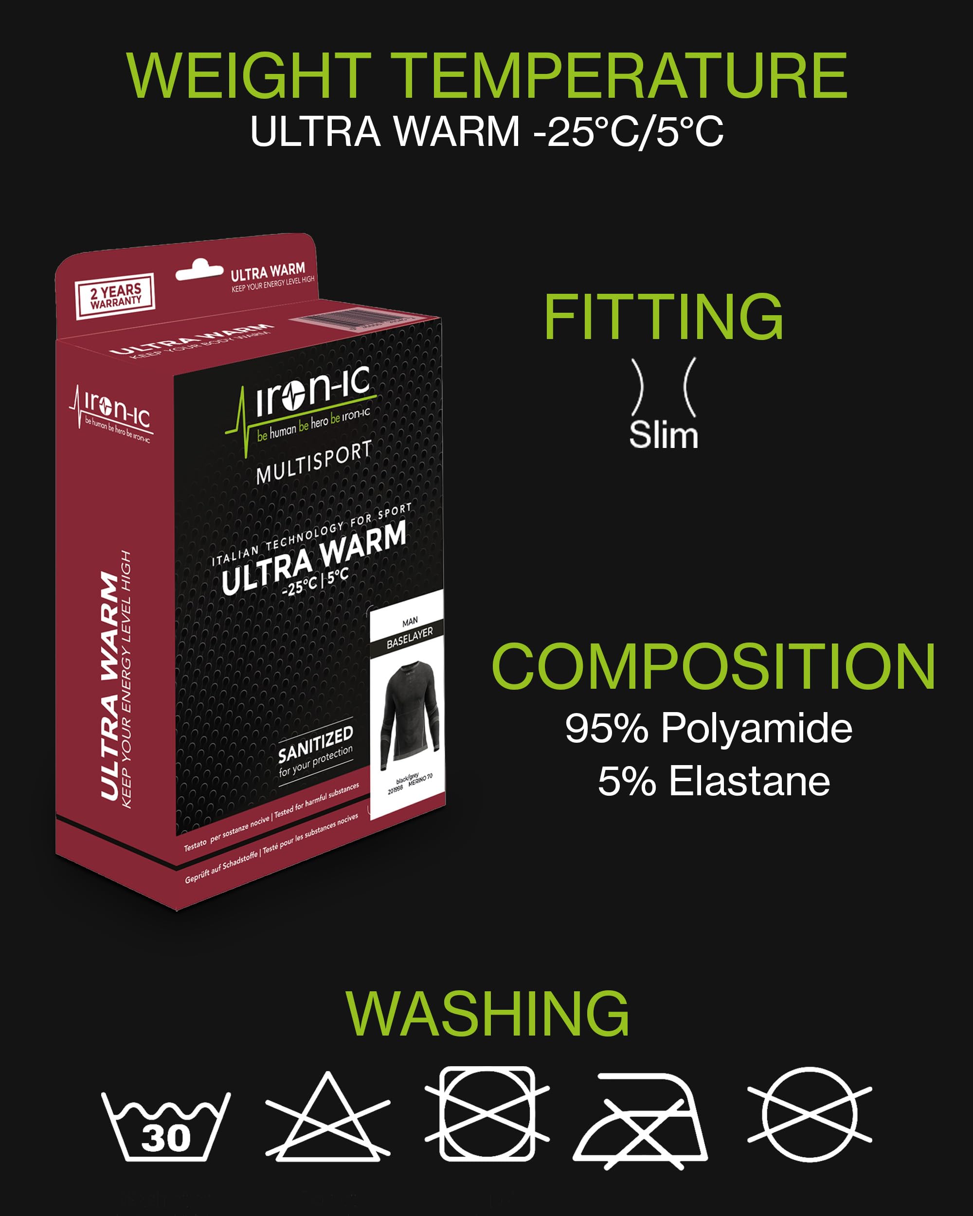 IRON-IC I-Soft 201999 maglia termica uomo XXL warm