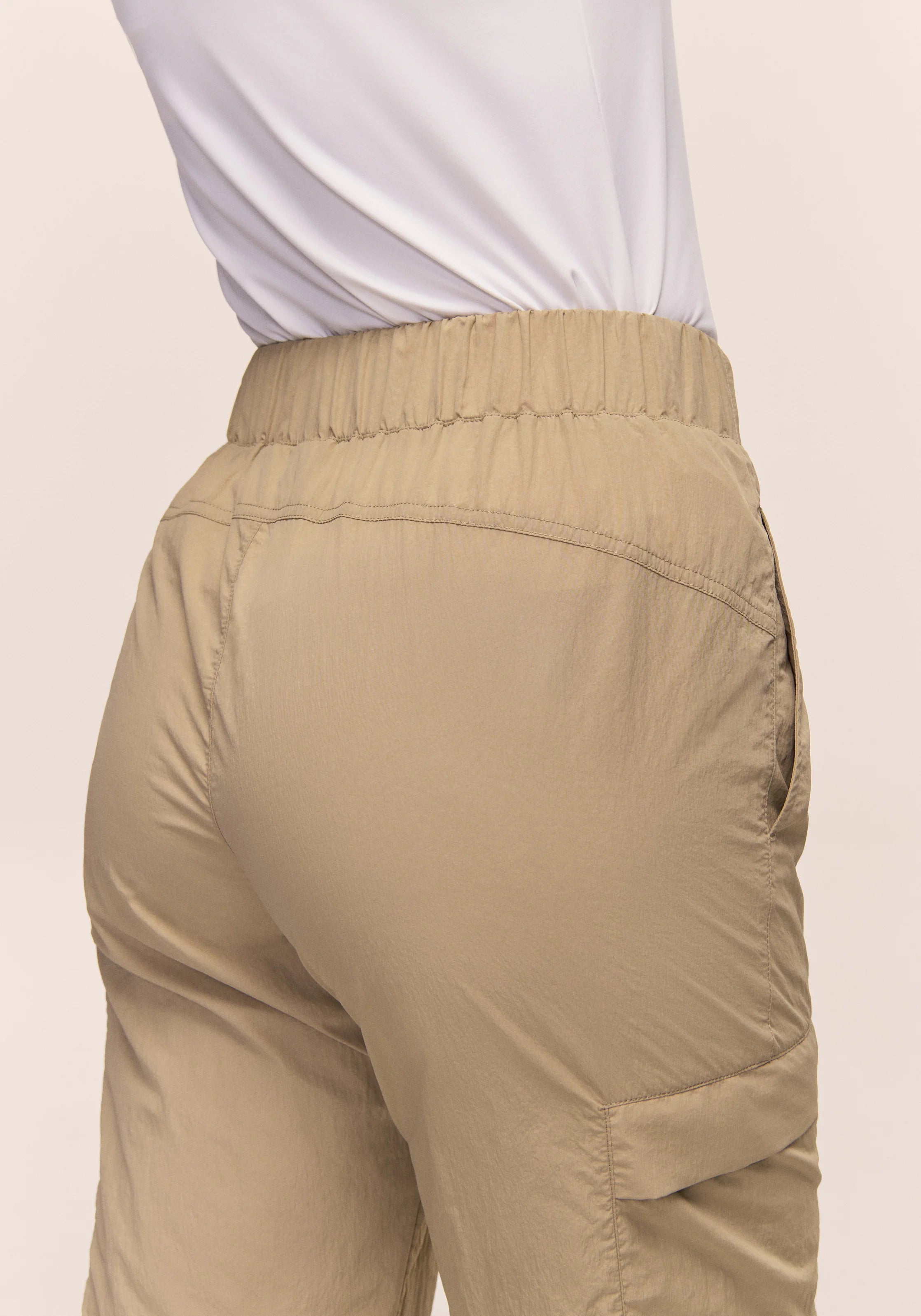Casall Active Adjustable Track Pants beige outdoor