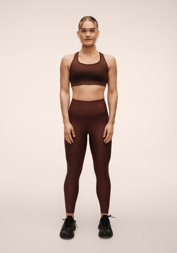Casall Iconic reggiseno sportivo marrone sostegno alto