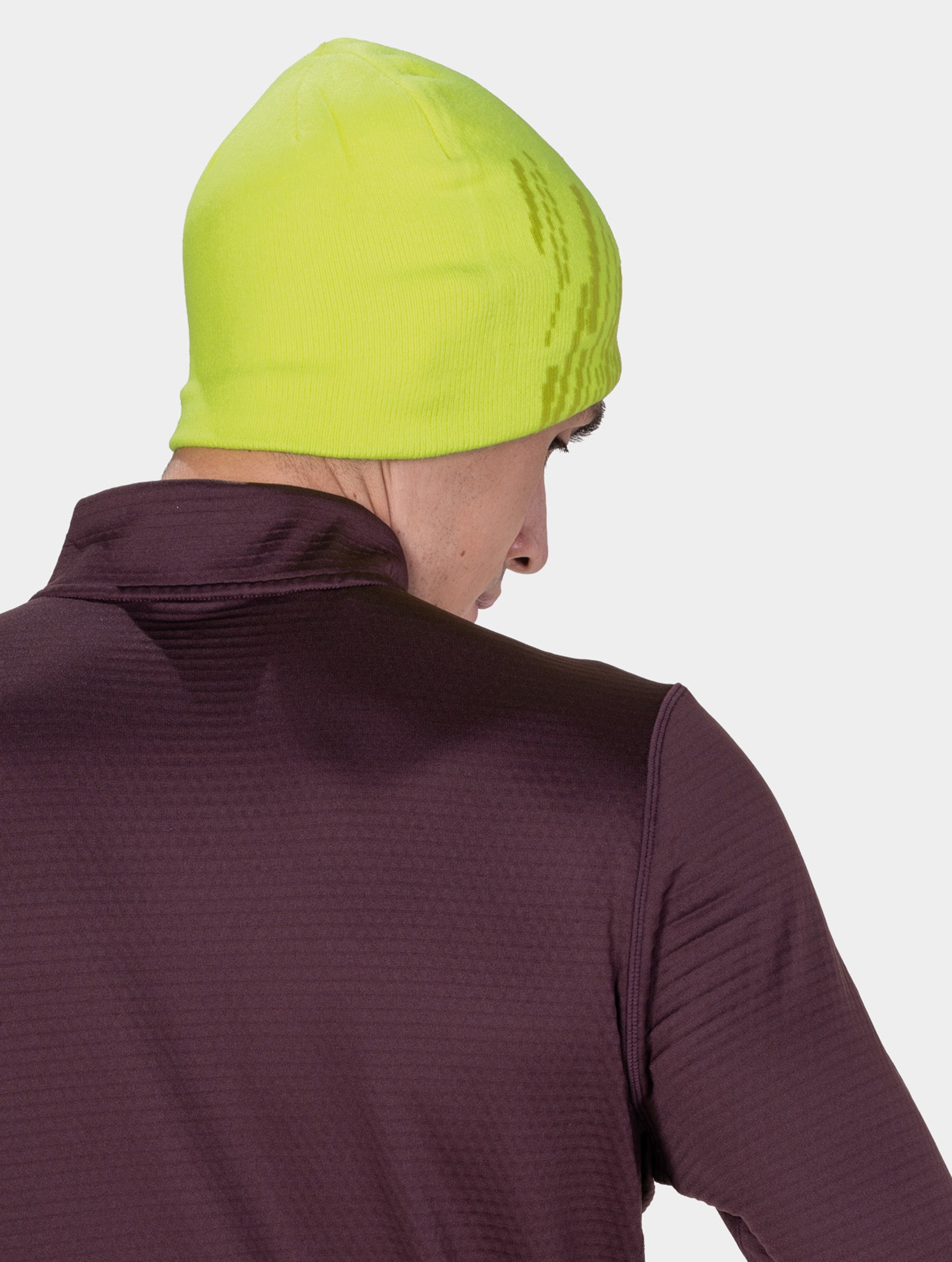 Ronhill Run Beanie berretto running Fluo Zest leggero