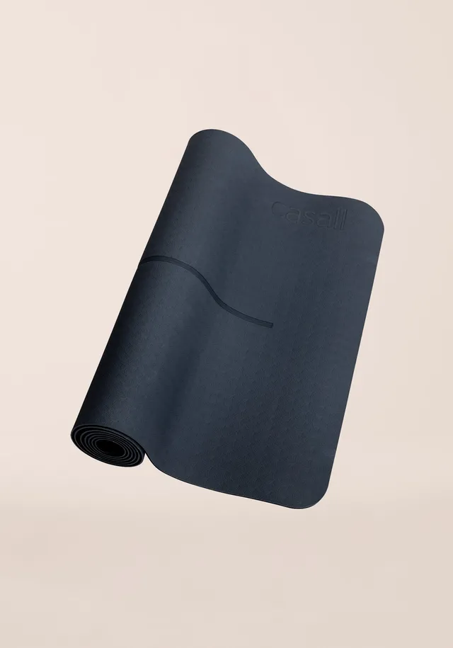 Casall Yoga Mat Position tappetino yoga 4 mm Blue Shadow