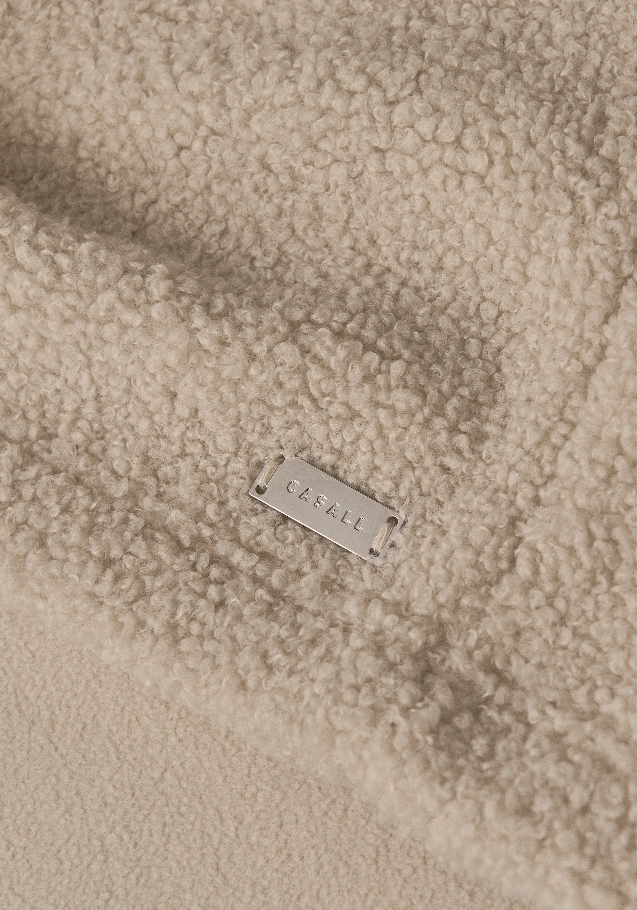 Casall Sherpa Long Sleeve Crew felpa ecru calda