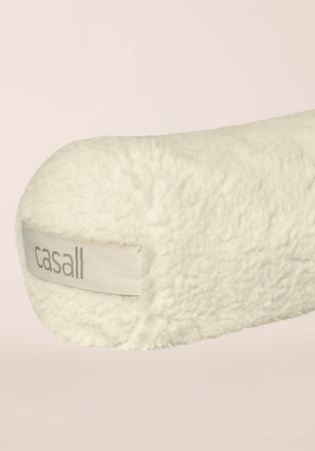 Casall Yoga Bolster Pillow cuscino lana offwhite