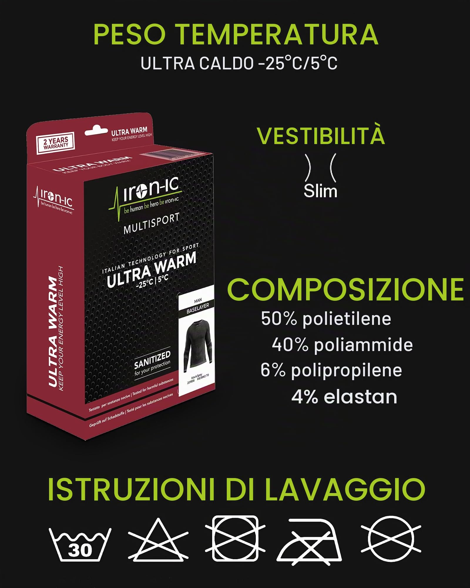 Iron-Ic I-Protect 201984 maglia manica lunga junior 8-10 anni