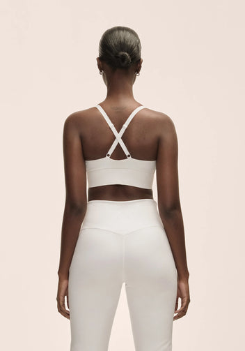 Casall Wrap Sports Bra reggiseno bianco sostegno leggero