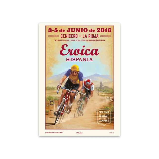 L'Eroica Hispania 2016 poster illustrazione ufficiale