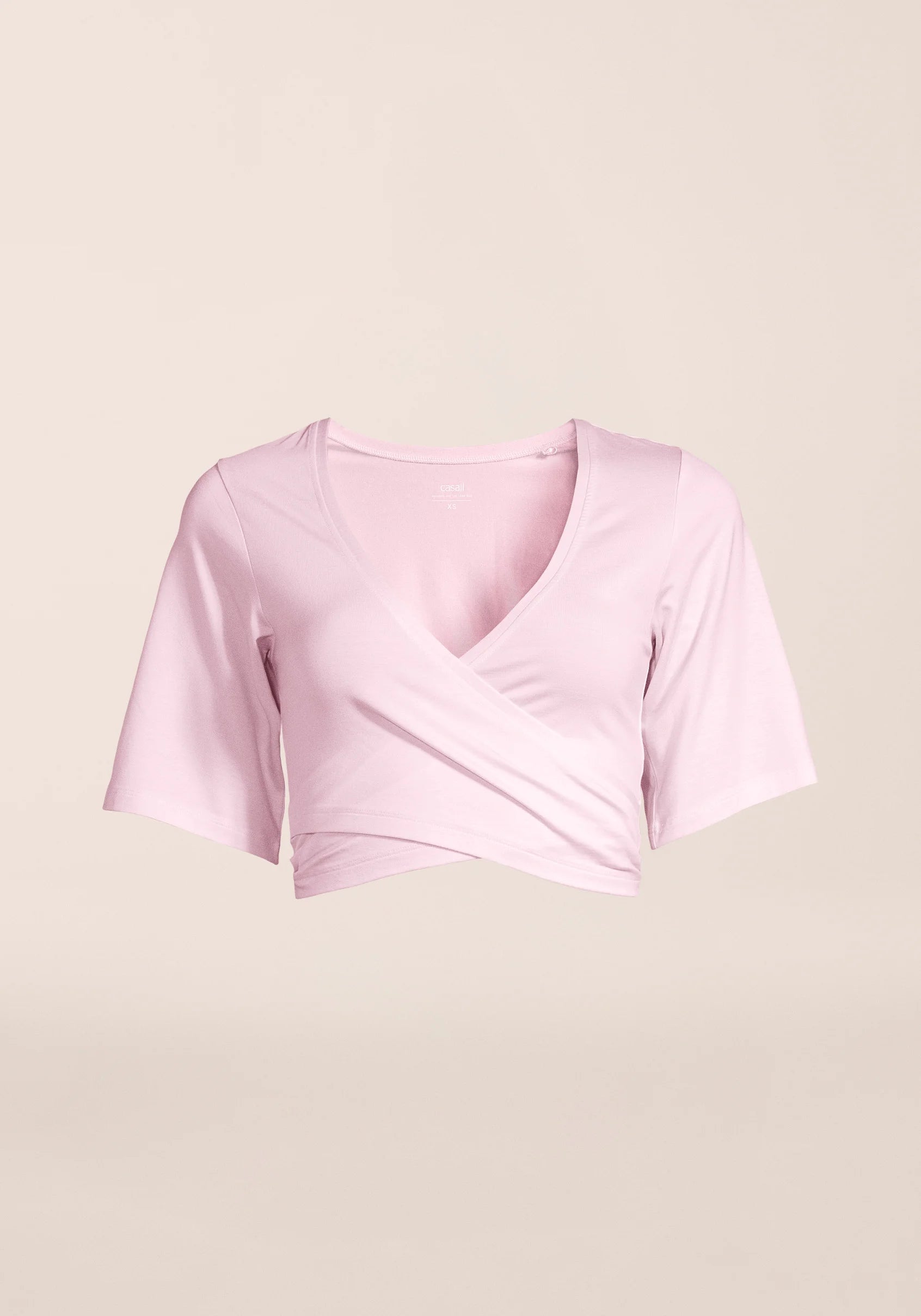 Casall Delight top sportivo rosa Tencel cropped