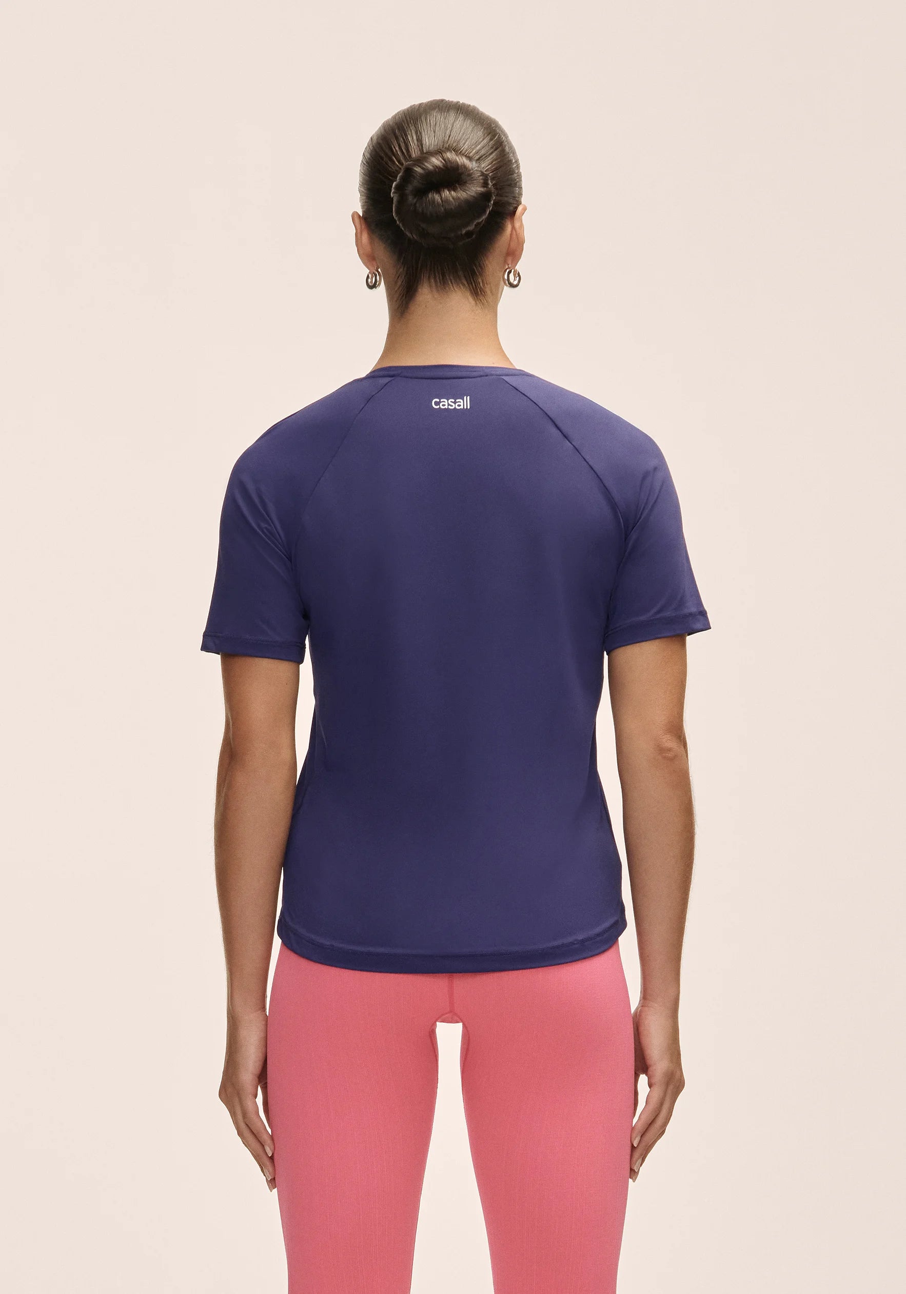 Casall Essential Tee maglietta purple eclipse traspirante