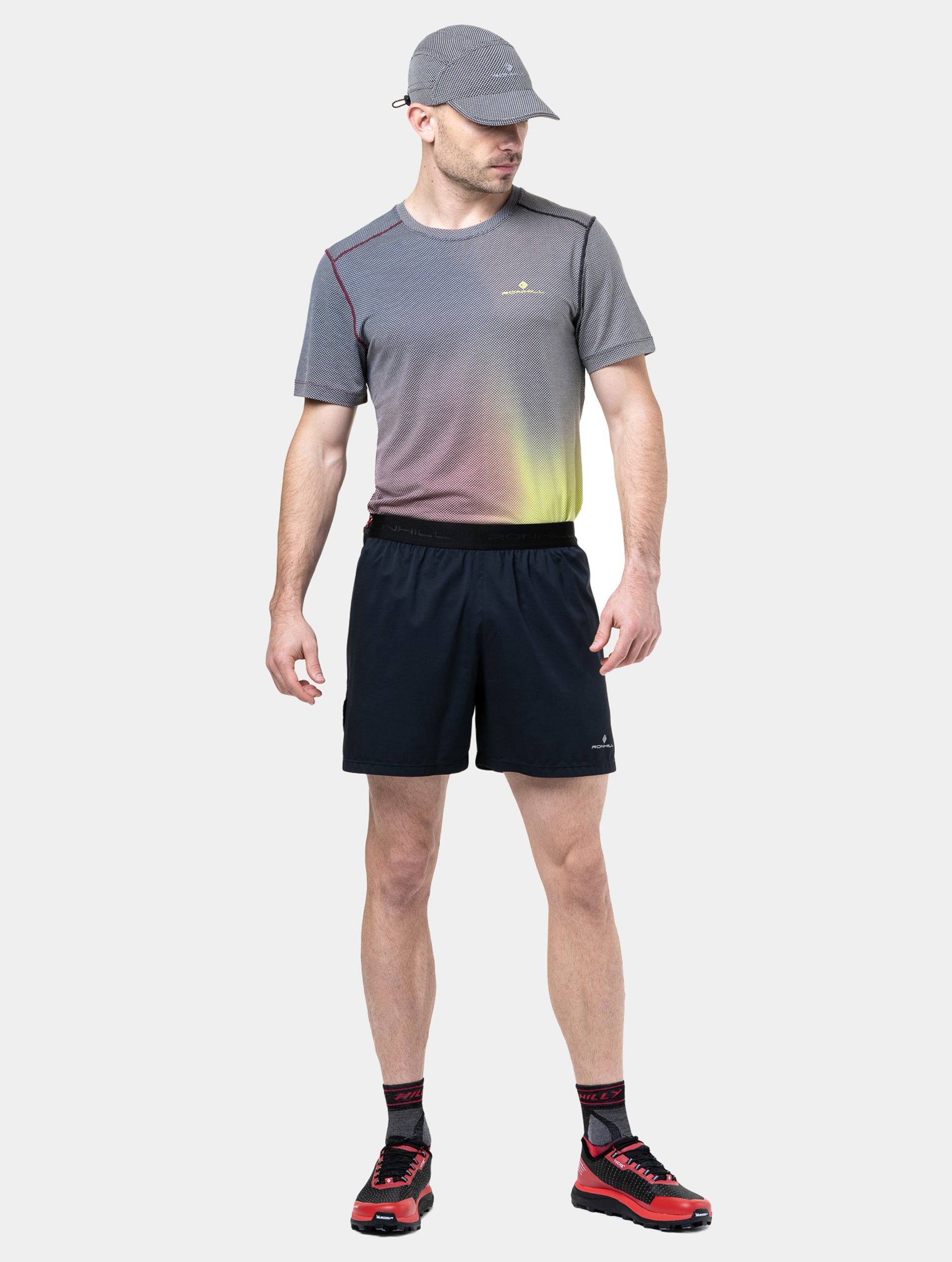 Ronhill Tech All-Terrain 5" Short pantaloncini running neri tasche