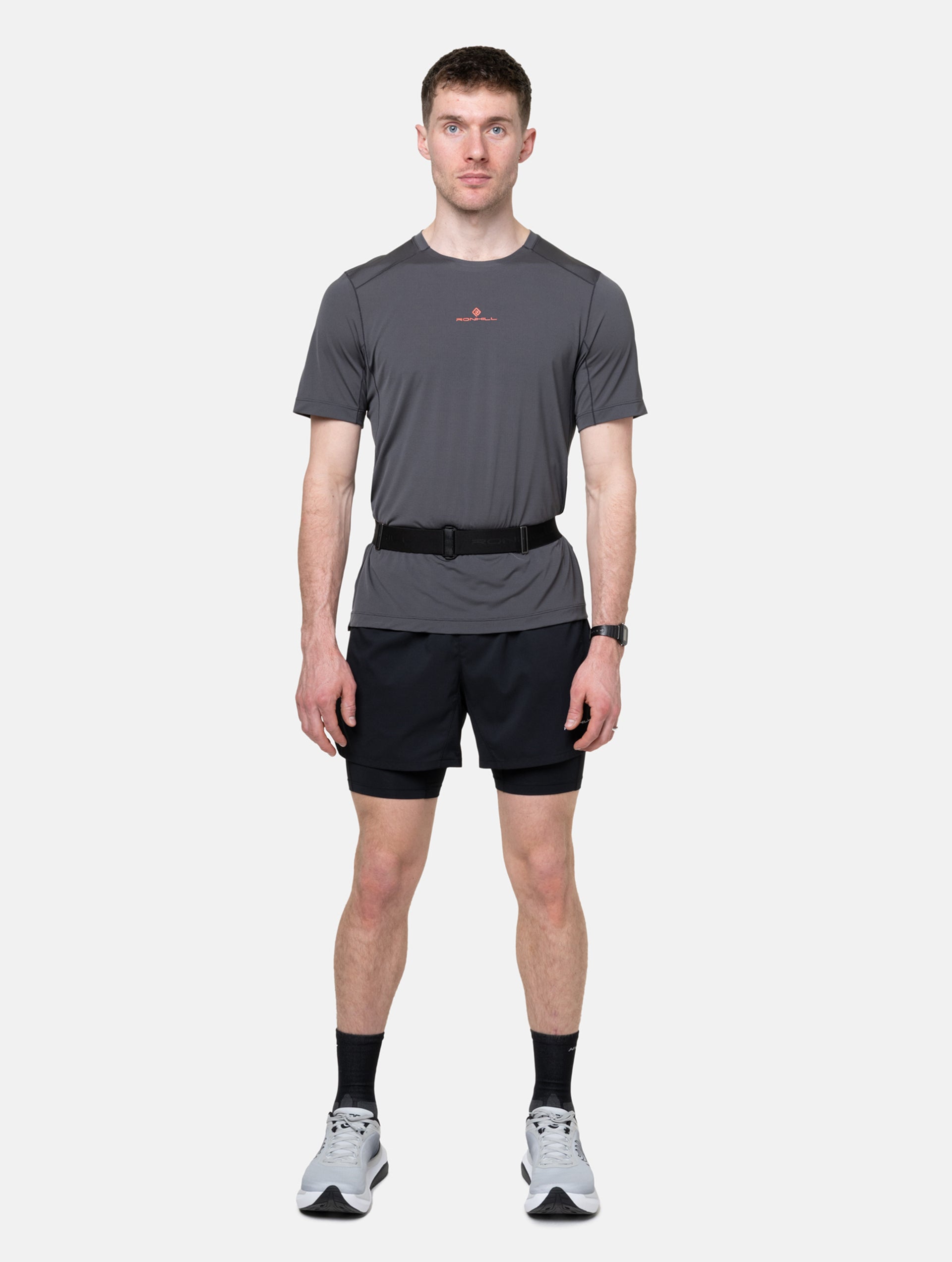 Ronhill Speed 90 marsupio running unisex nero/rosso leggero