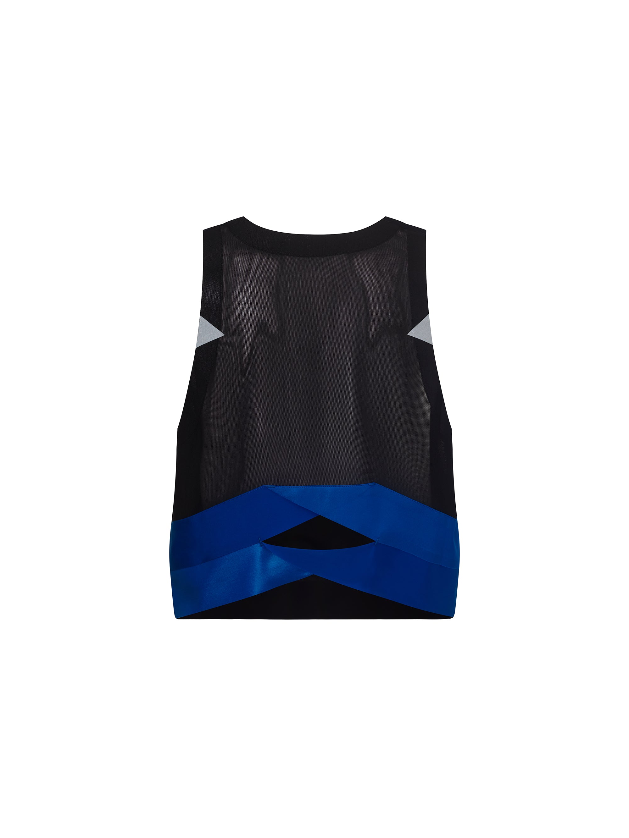 Lucas Hugh Axis Crop Tank Canotta Nera Traspirante Taglia S