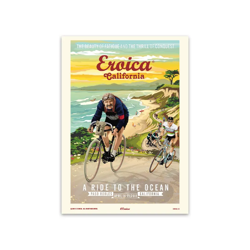 L'Eroica California 2018 Poster Illustrazione Ufficiale