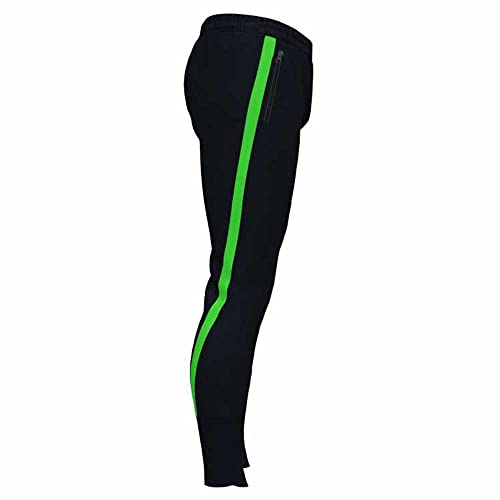 Joma Advance Pantaloni Sport Uomo Nero Verde Fluo