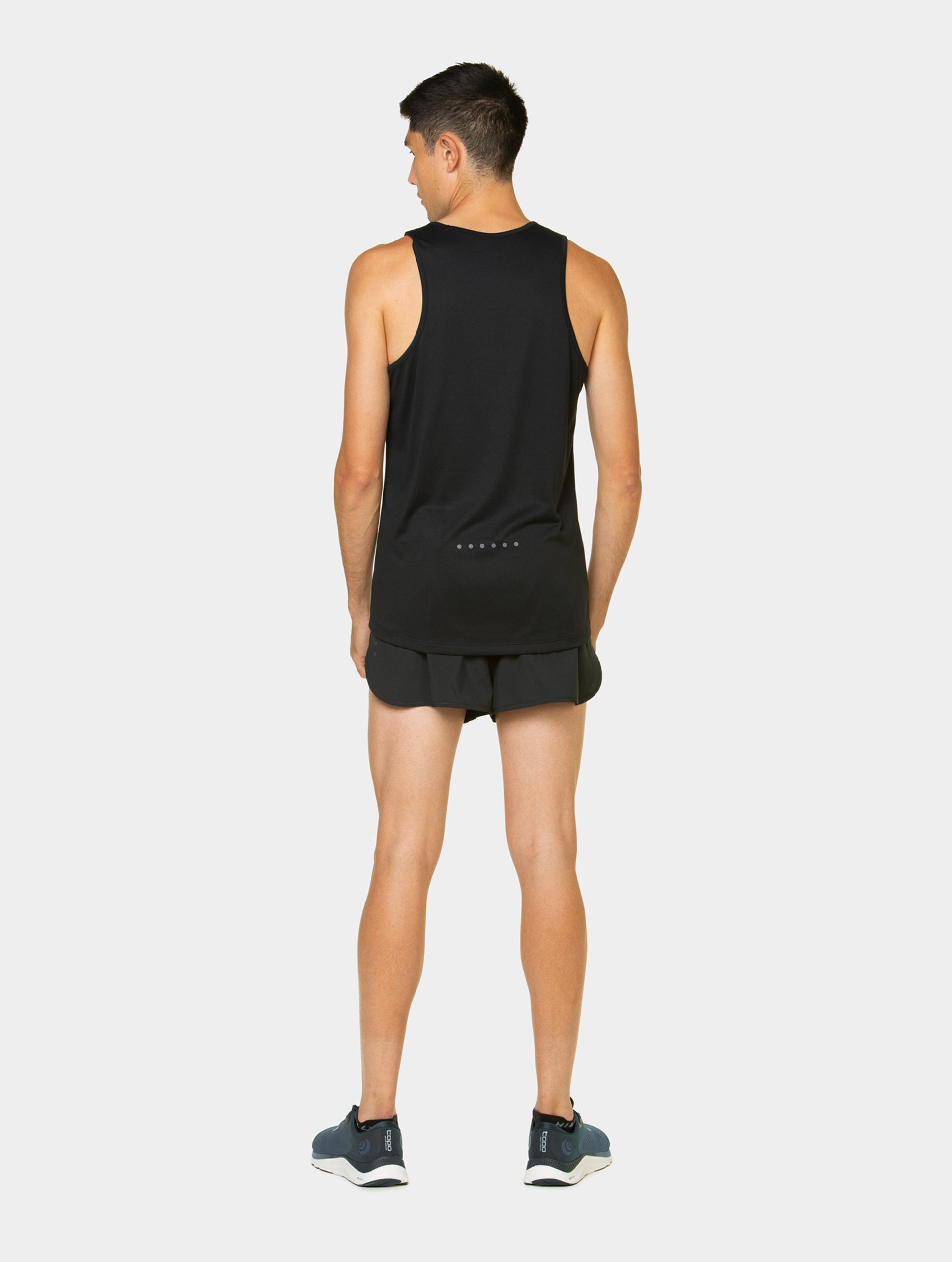 Ronhill Core Racer shorts running uomo nero con spacco