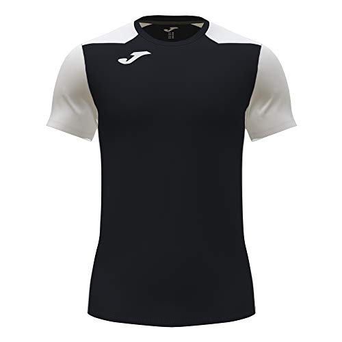 Joma Record II Maglietta Uomo Nero Bianco Traspirante