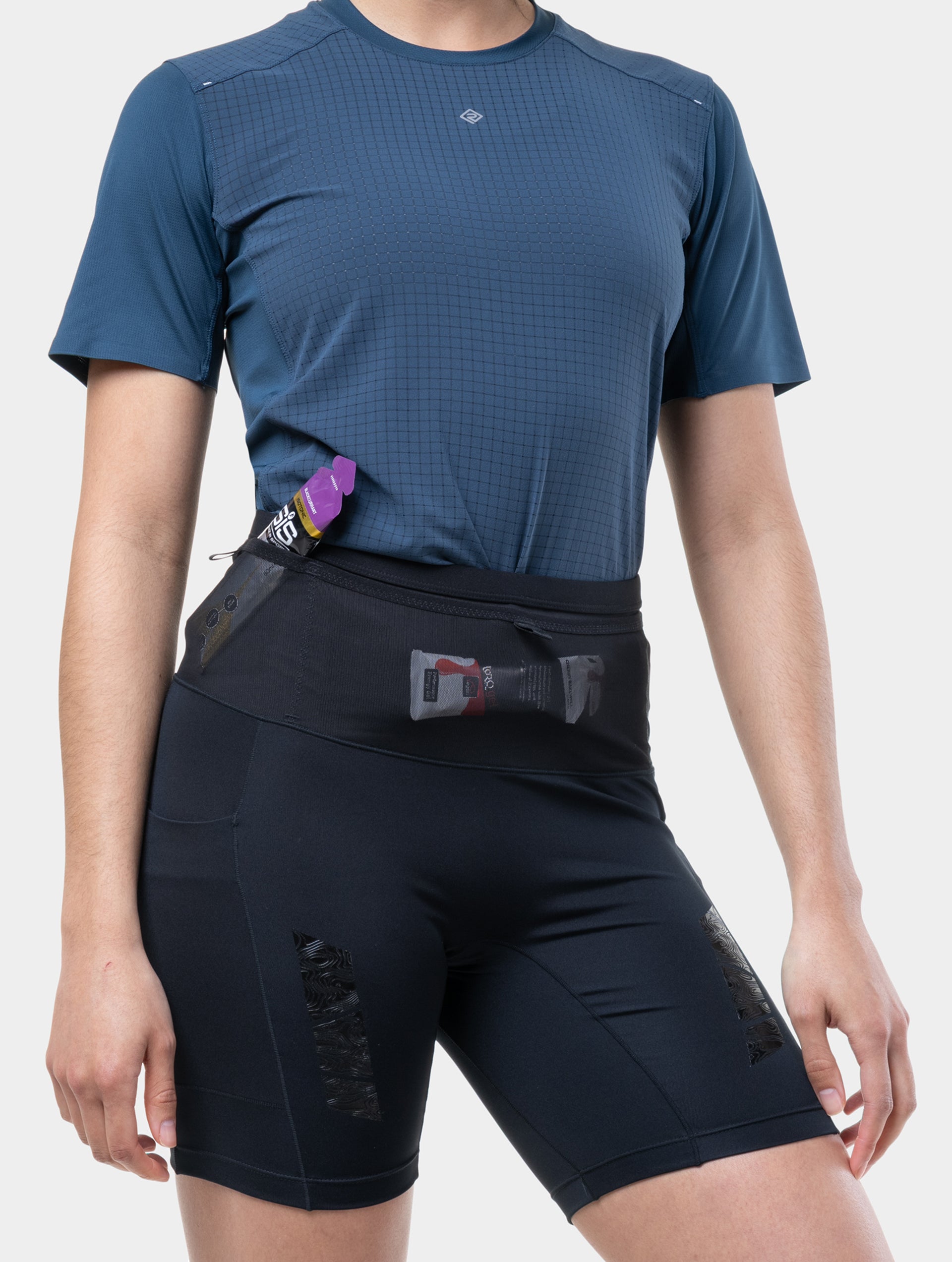 Ronhill Tech All-Terrain 7" shorts running donna nero con tasche