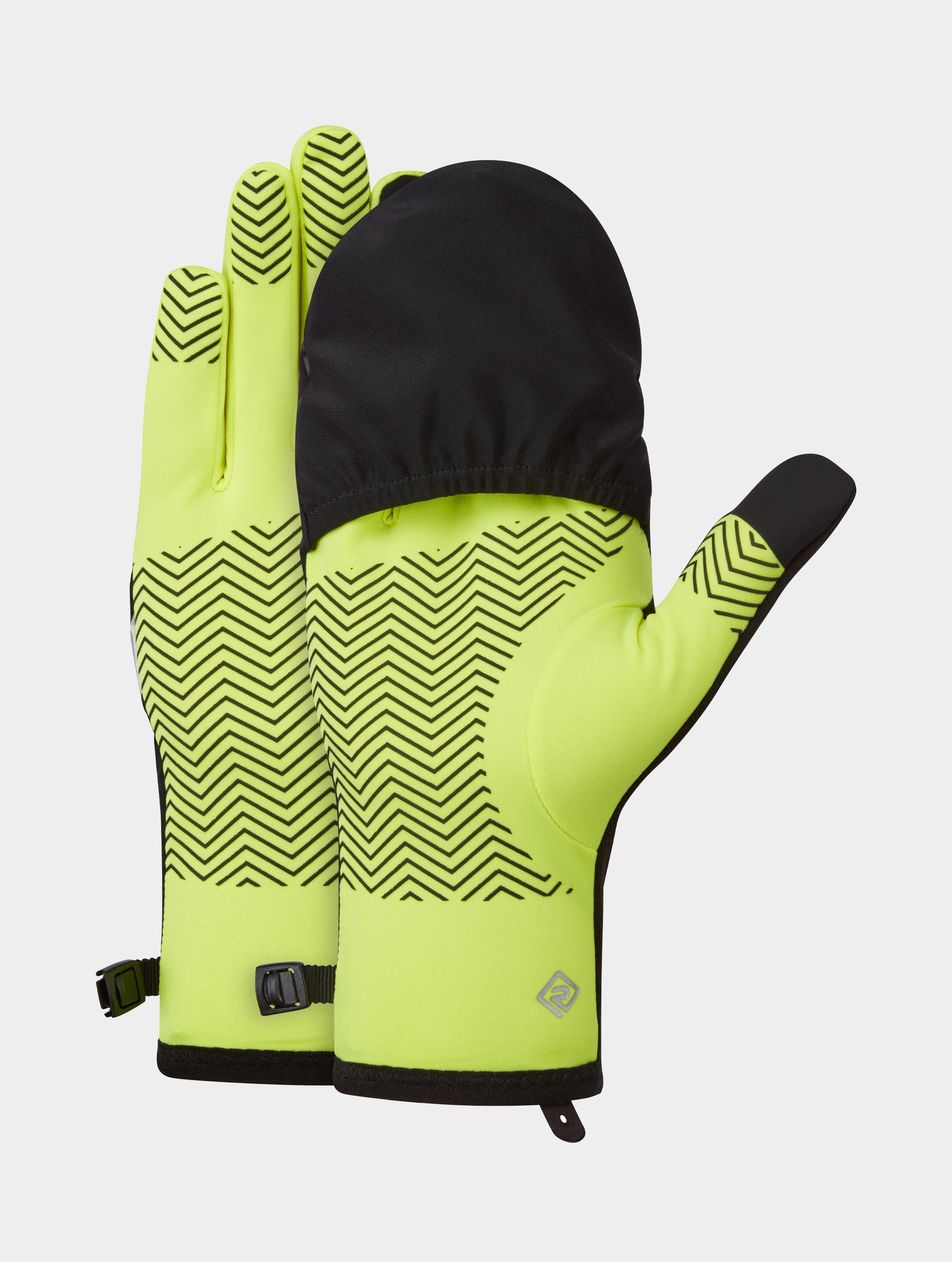 Ronhill Wind-Block Guanti Running Convertibili Neri