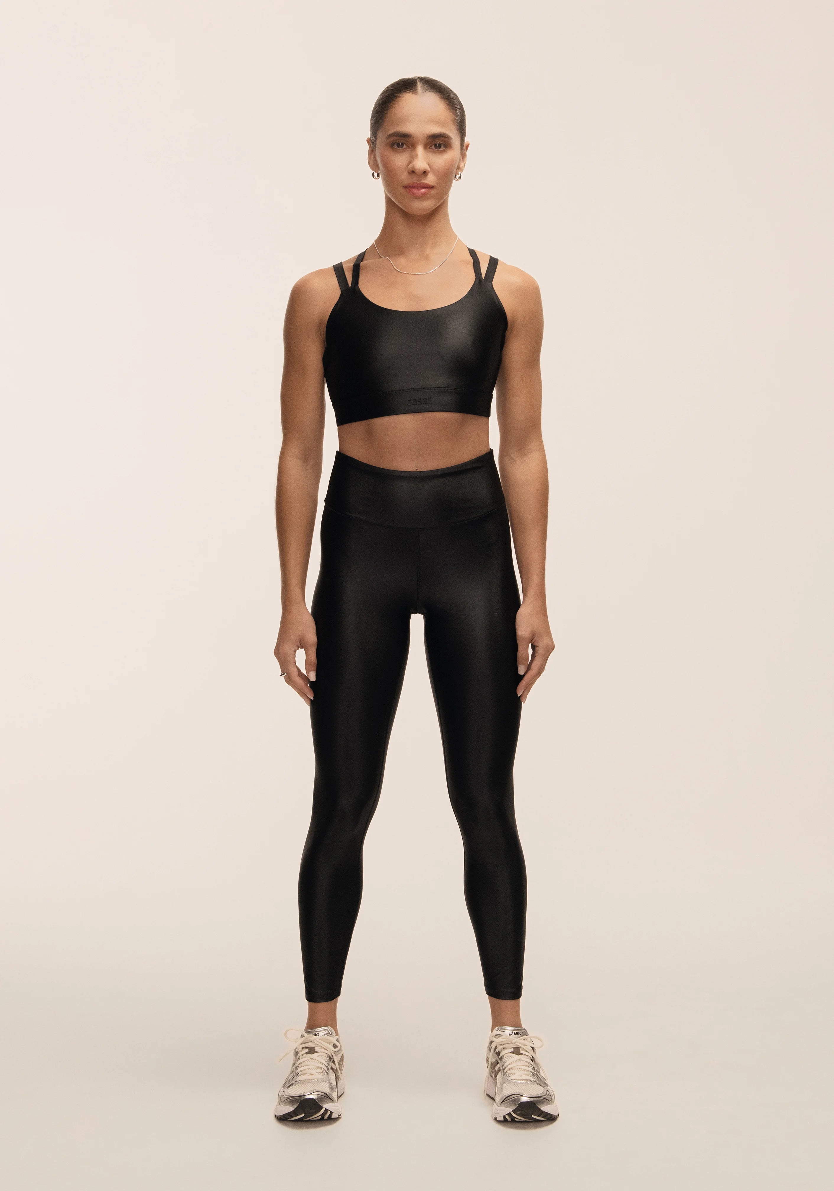 Casall Glitz High Waist Tights leggings Nero lucidi