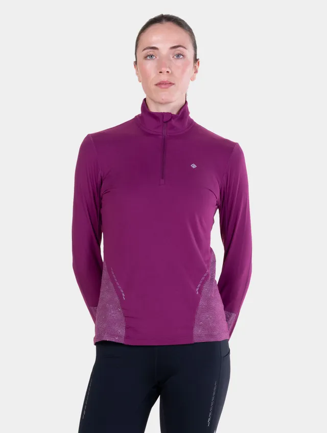 Ronhill Tech Reflect maglia running Blackcurrant manica lunga