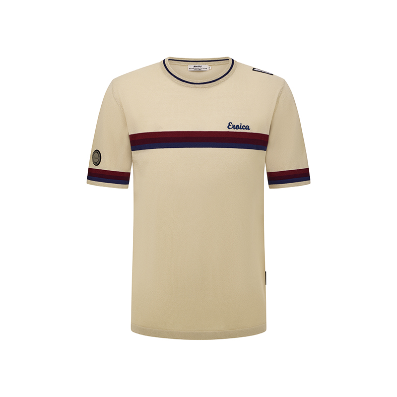 L'Eroica Timo t-shirt viscosa jacquard slim