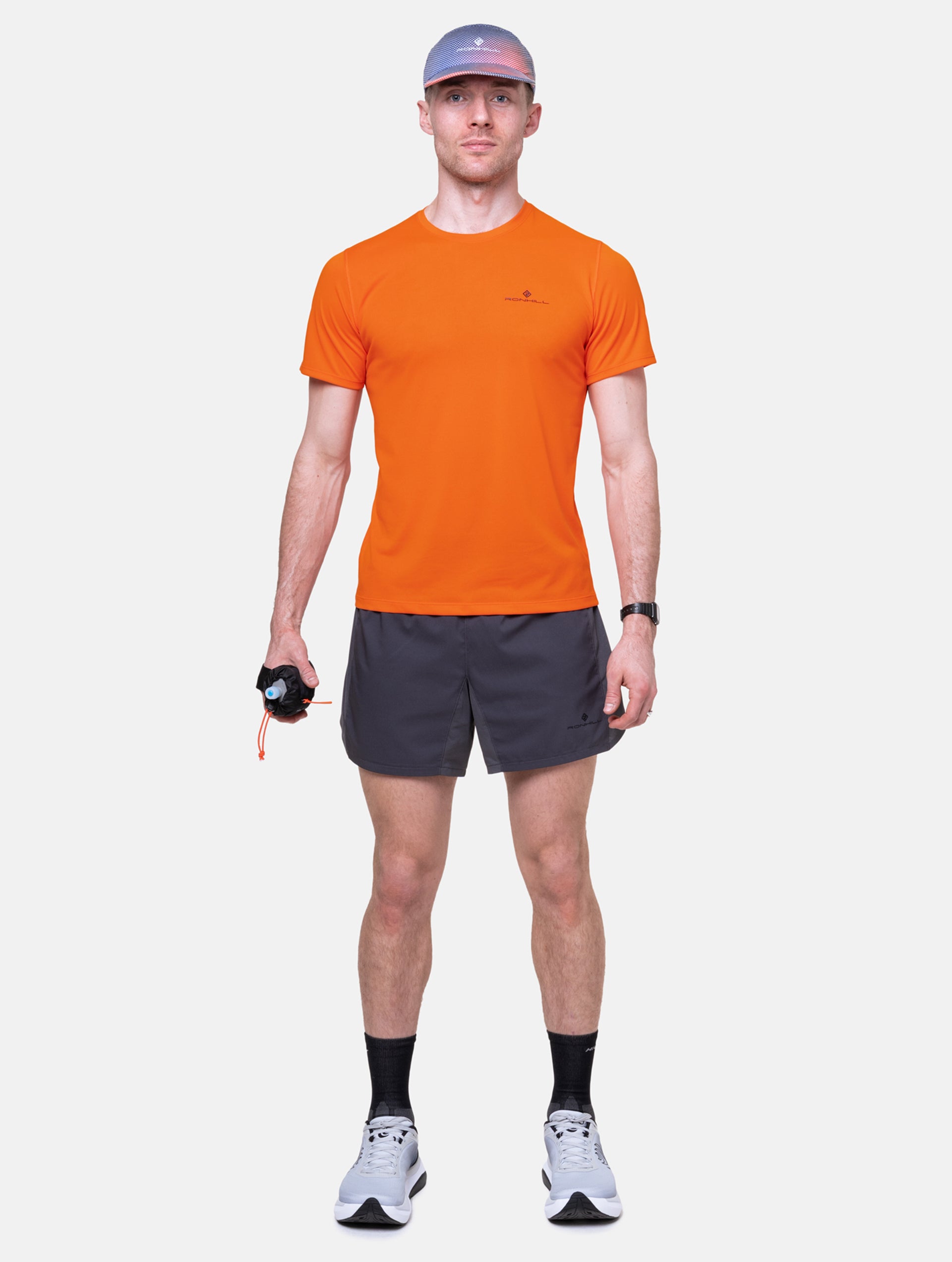 Ronhill SoftFlask borraccia running 500ml nera con tasca