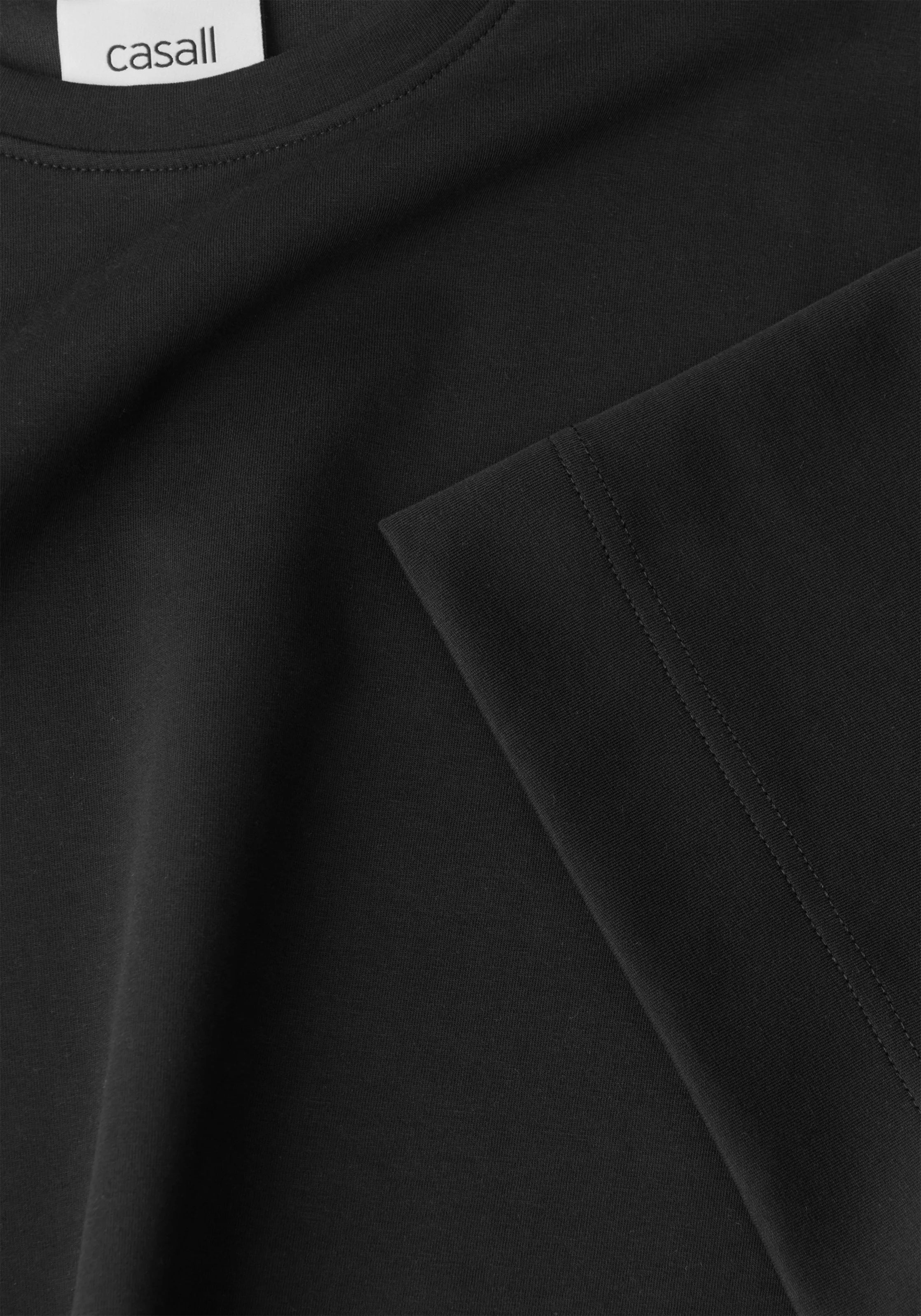 Casall Aria Oversize Tee t-shirt nera cotone riciclato