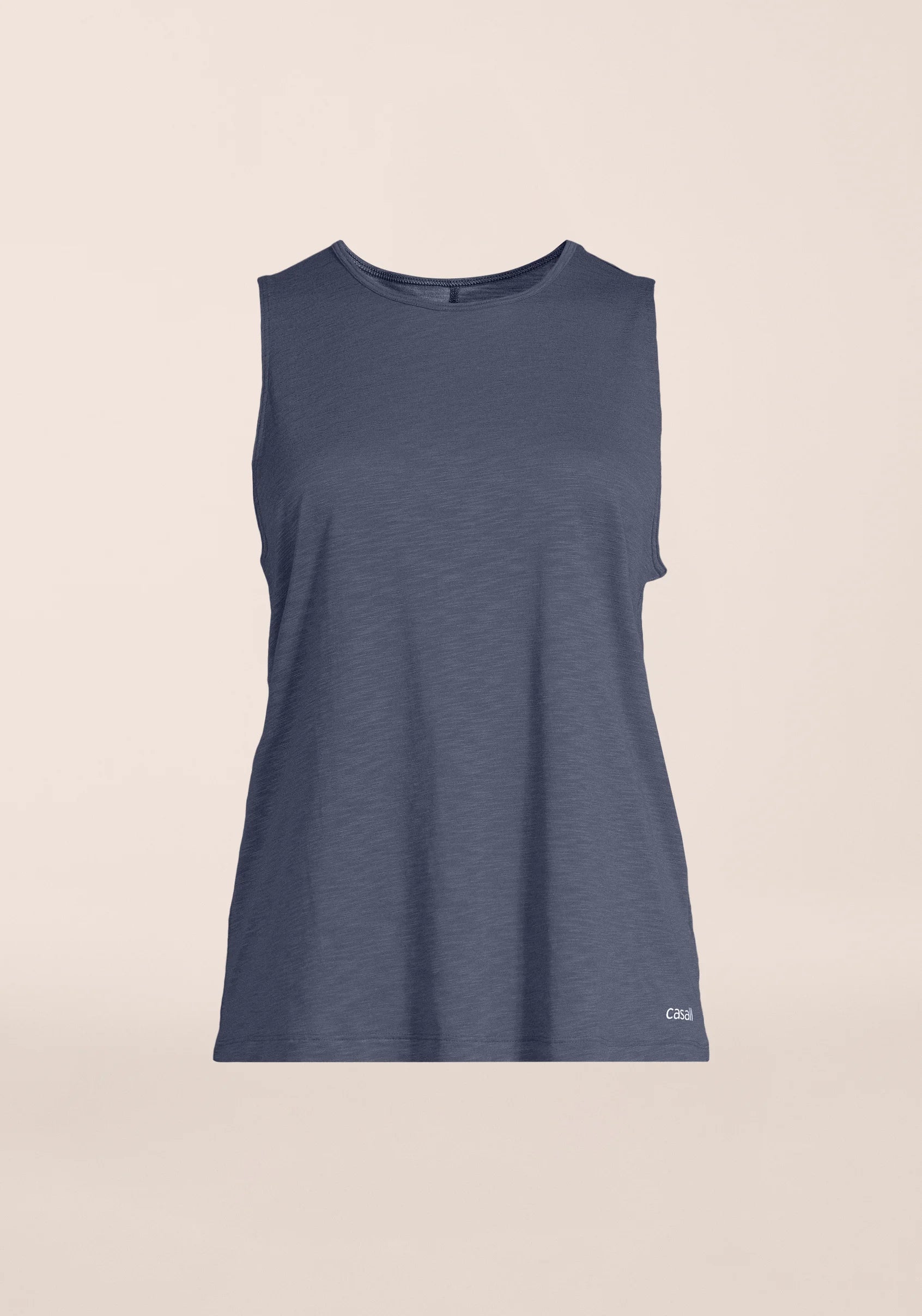 Casall Soft Texture Tank canotta core blue in Tencel