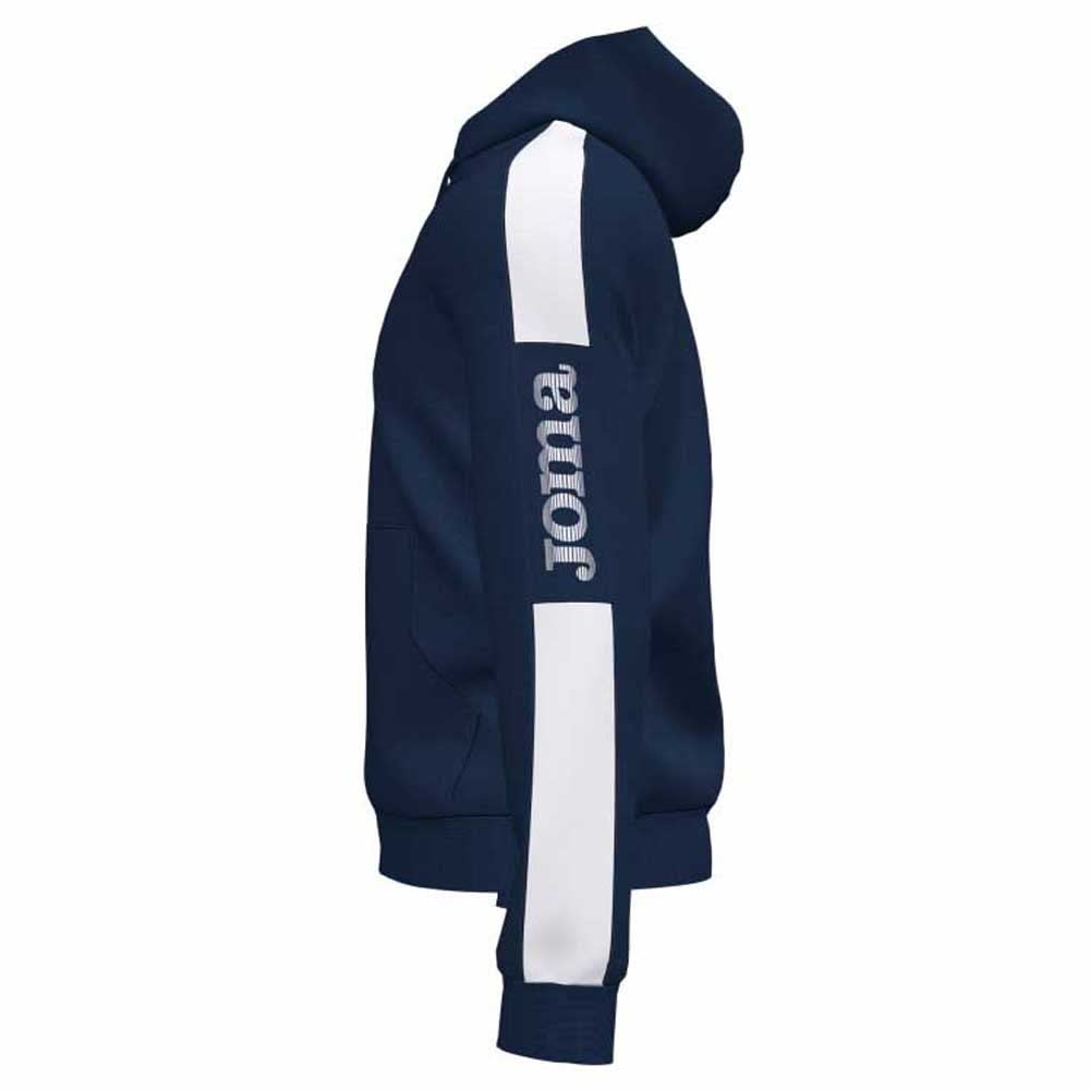 Joma Comfort II felpa cappuccio uomo bianca in cotone