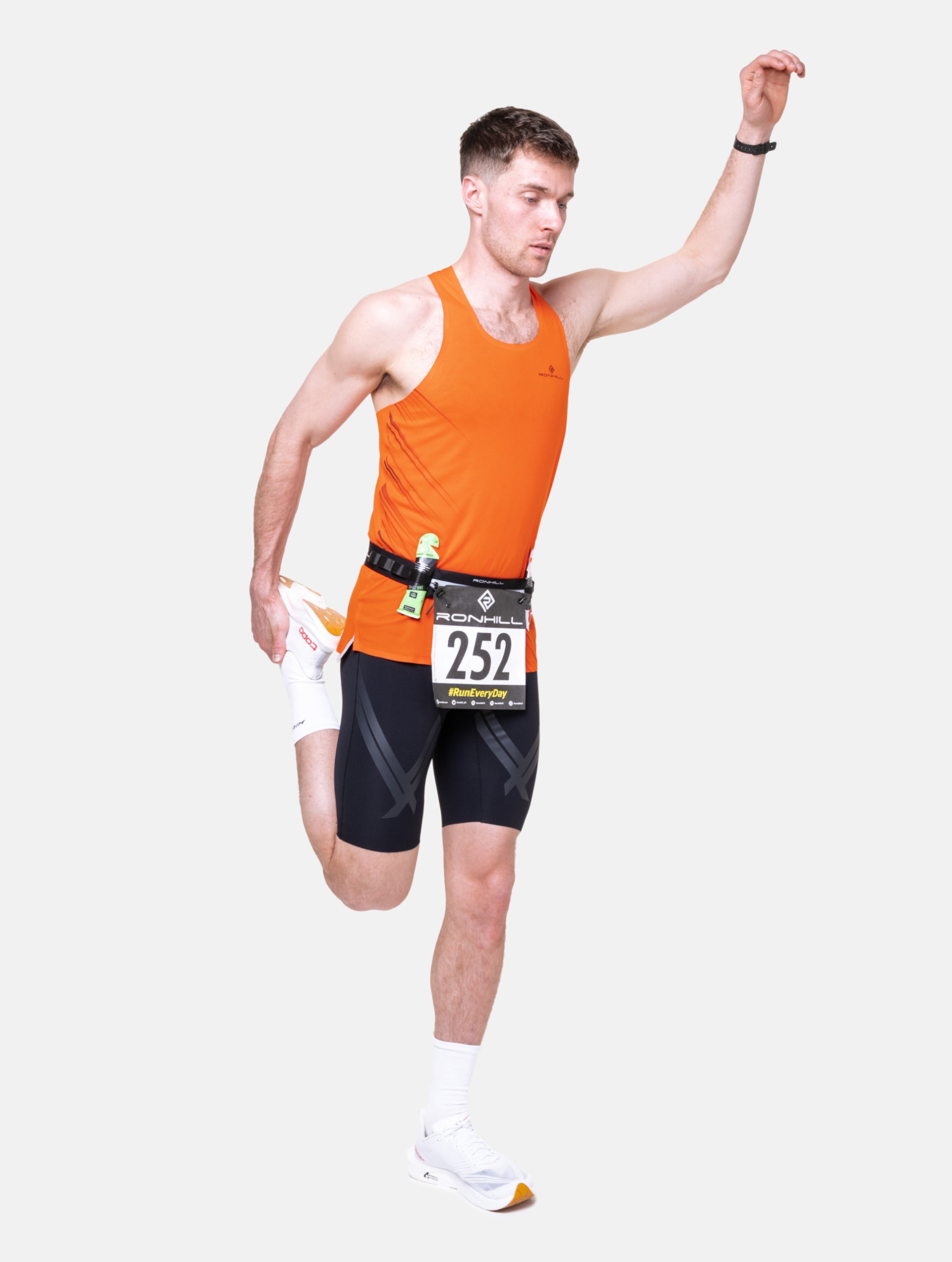 Ronhill Race cintura running nera porta essenziali