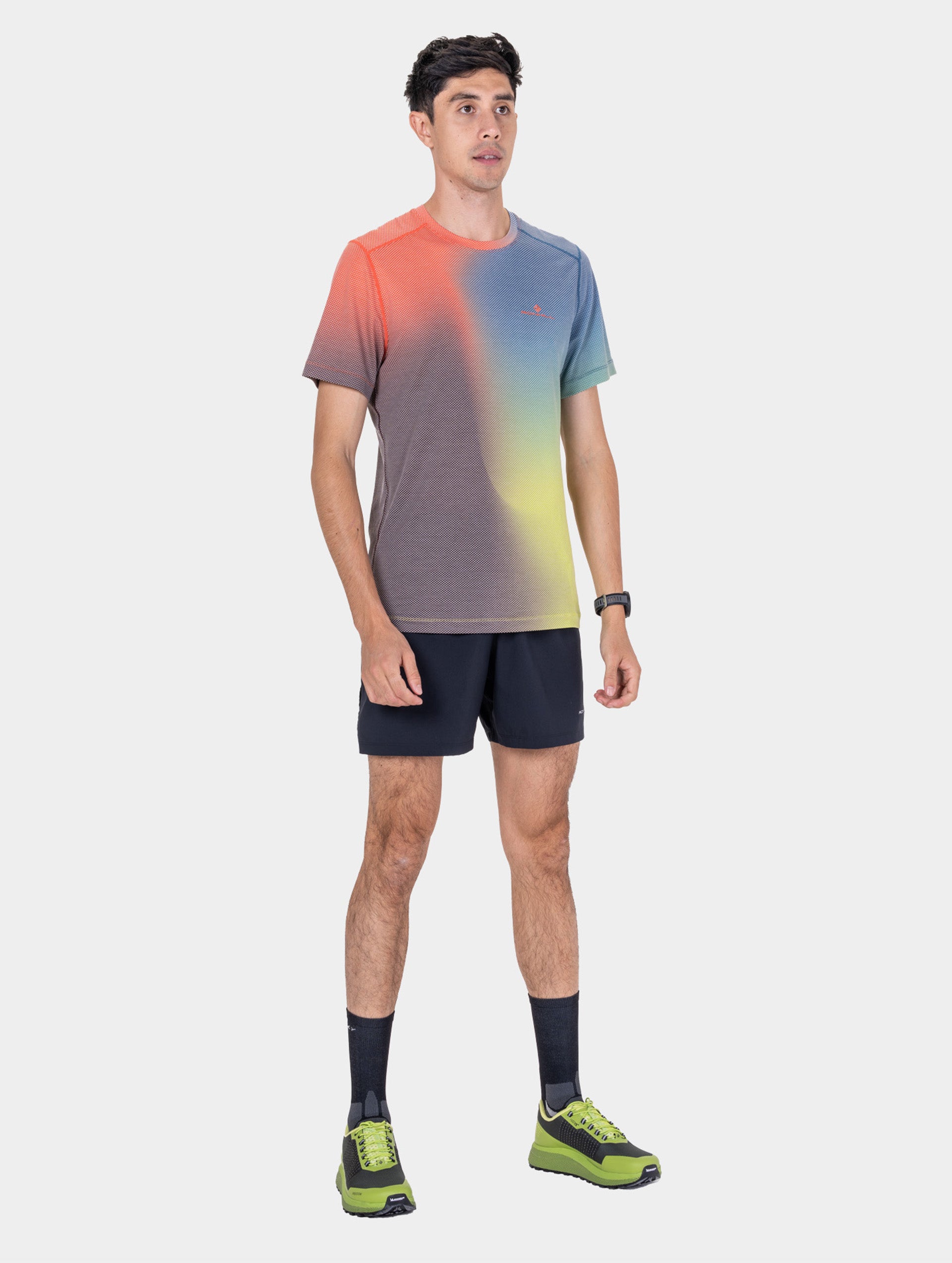 Ronhill Tech Golden Hour t-shirt running Ronhill Red fresca