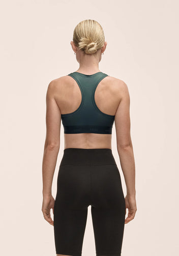 Casall Graphic Sports Bra top Dark Pine sostegno medio