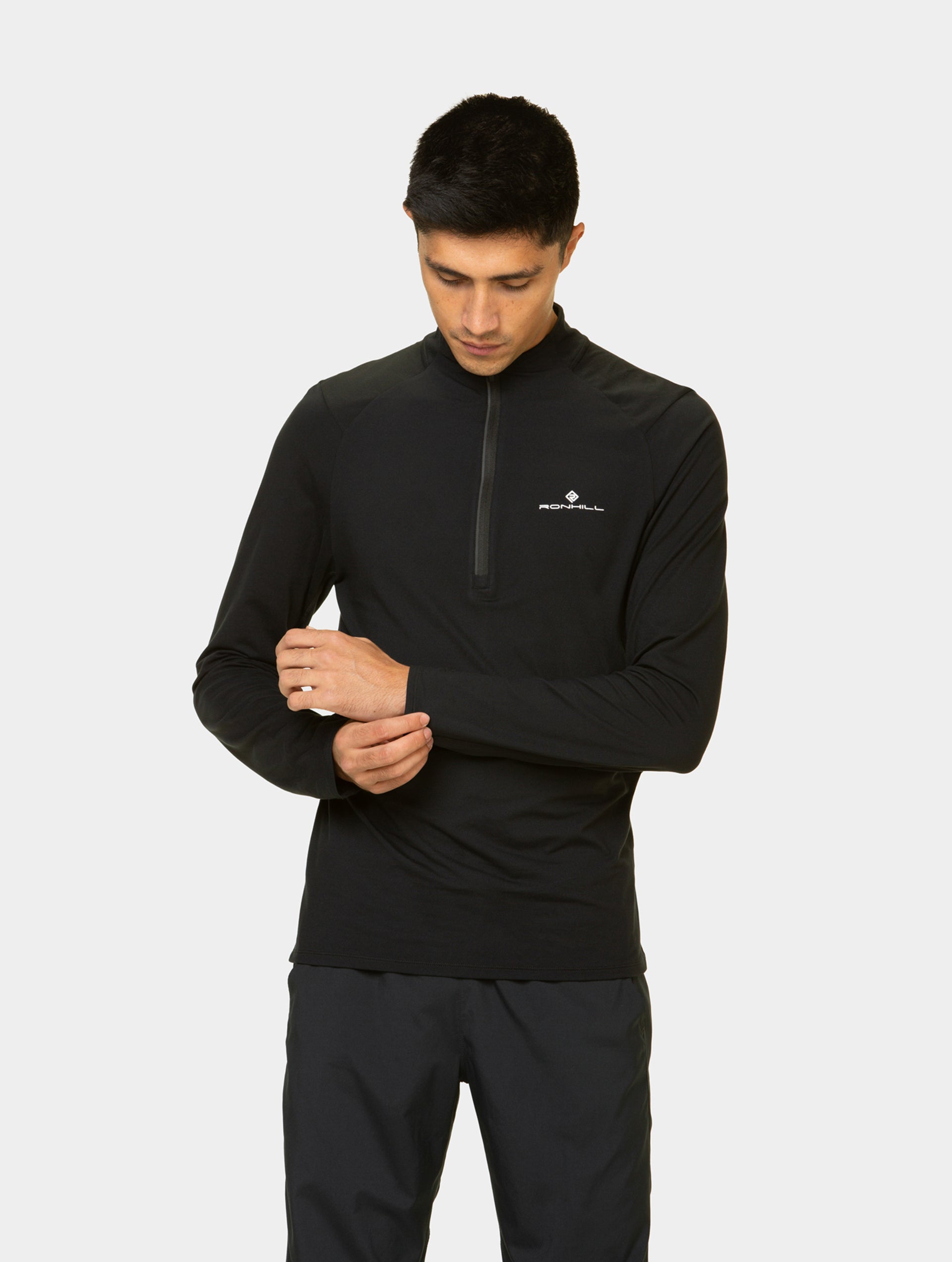 Ronhill Core Thermal 1/2 Zip maglia termica nera