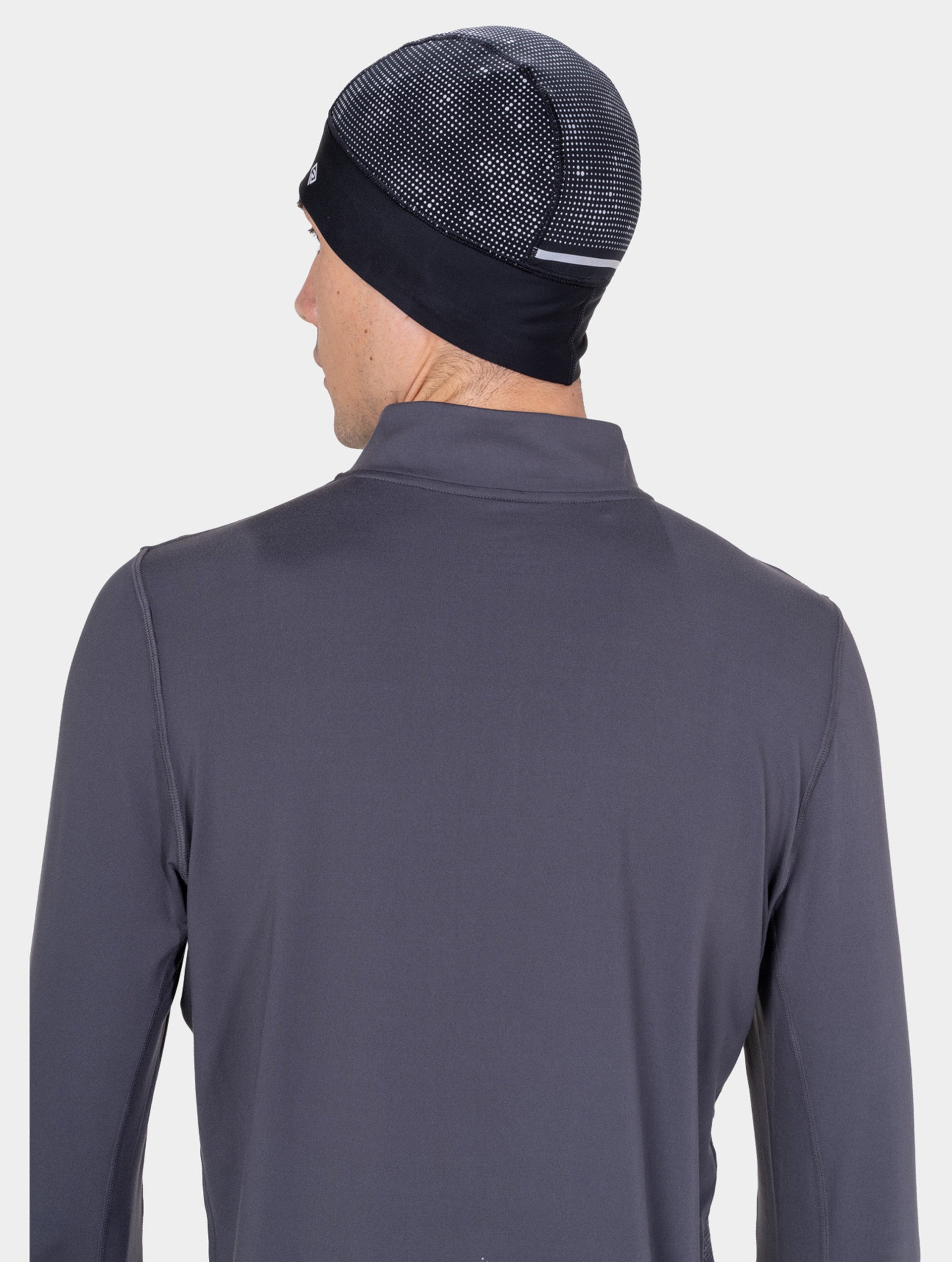 Ronhill Reflect Beanie berretto running nero riflettente