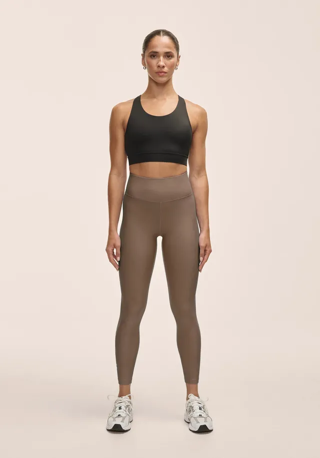 Casall Graphic High Waist leggings kaki vita alta