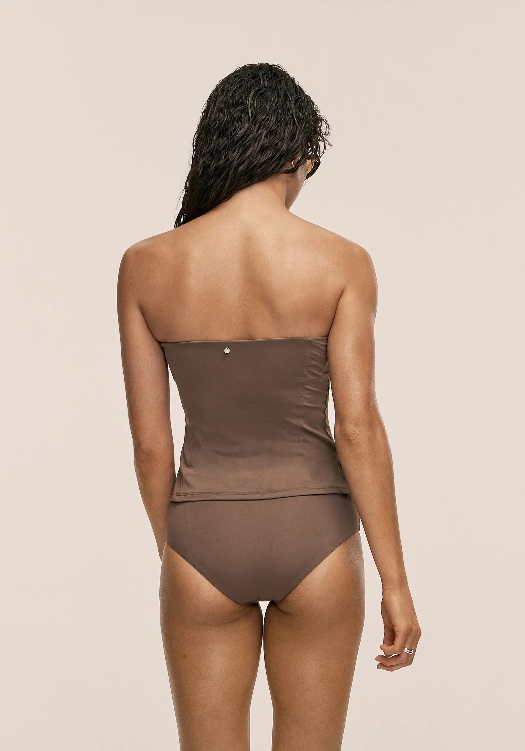 Casall Tube Bikini Tank Top top bikini khaki protezione UV