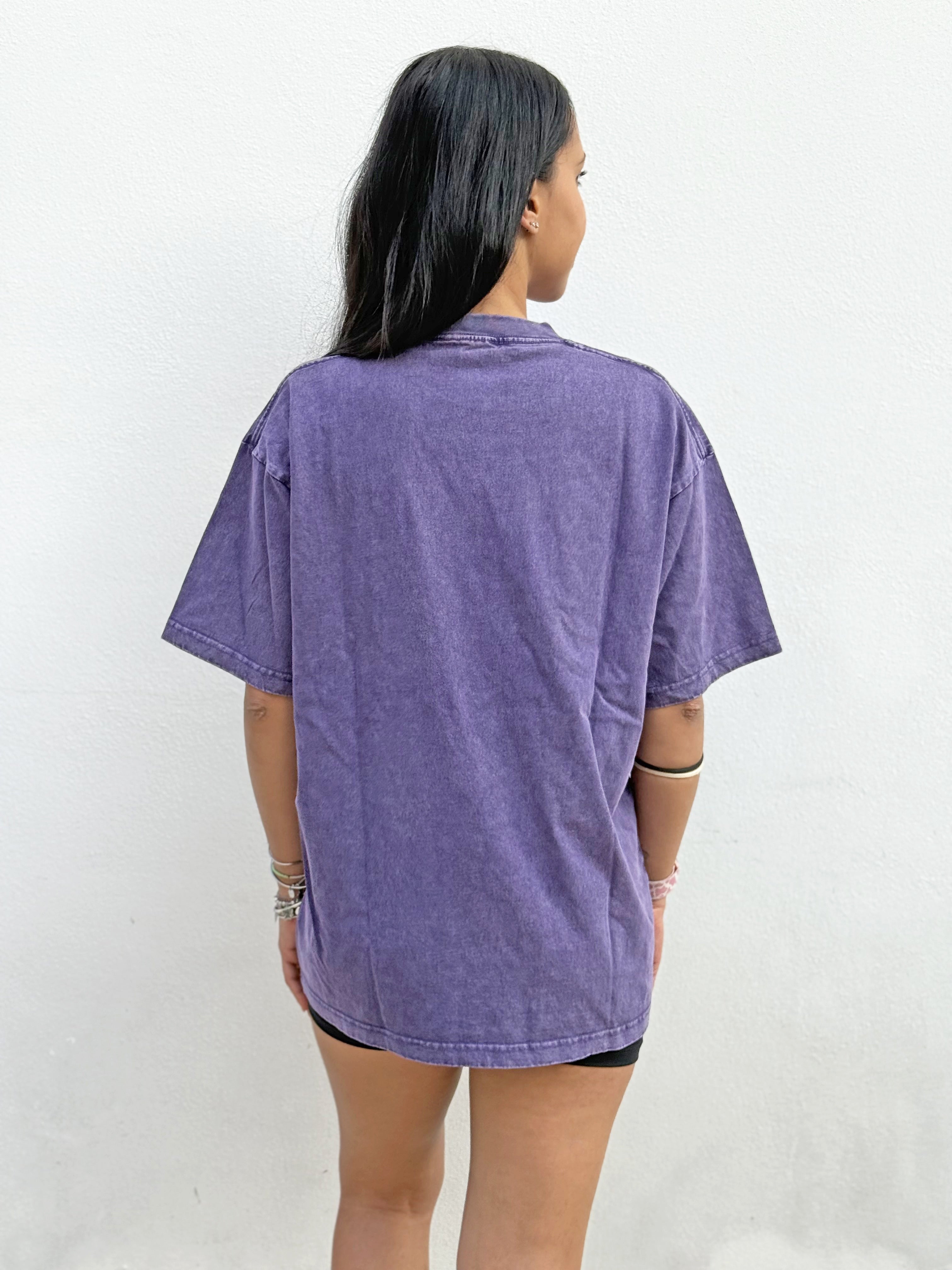 VB Cover Pump t-shirt oversize in cotone viola