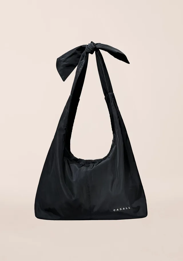 Casall Tied Up Daily Tote Bag borsa nera palestra