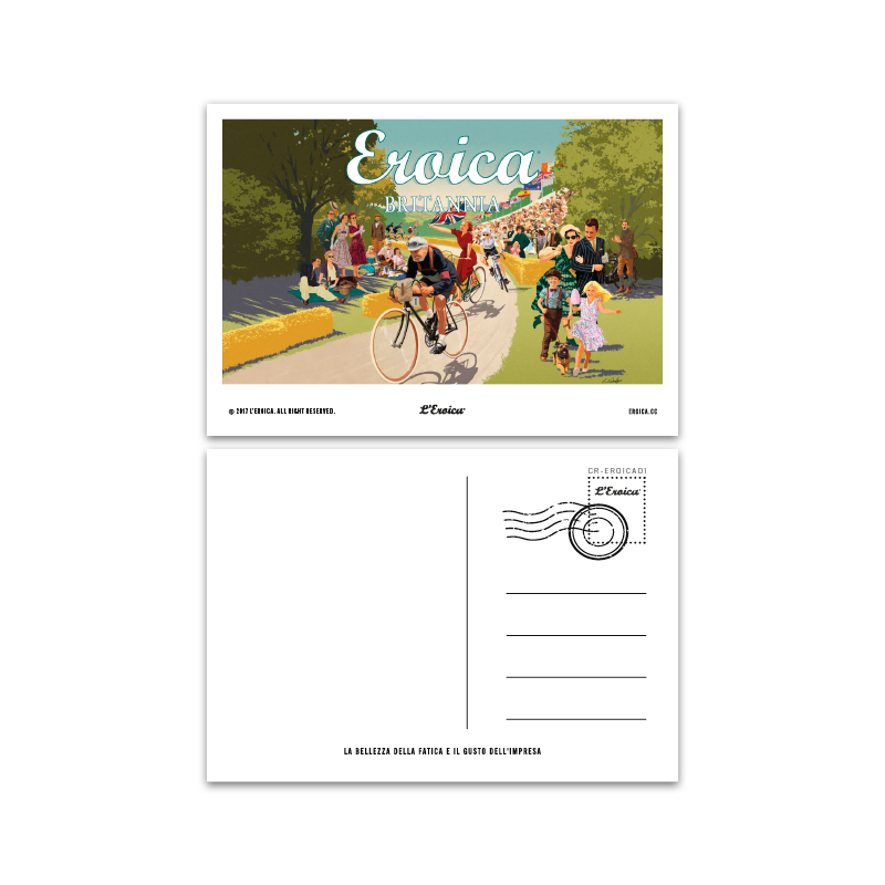 L'Eroica Set Cartoline 2017 Illustrazioni Storiche