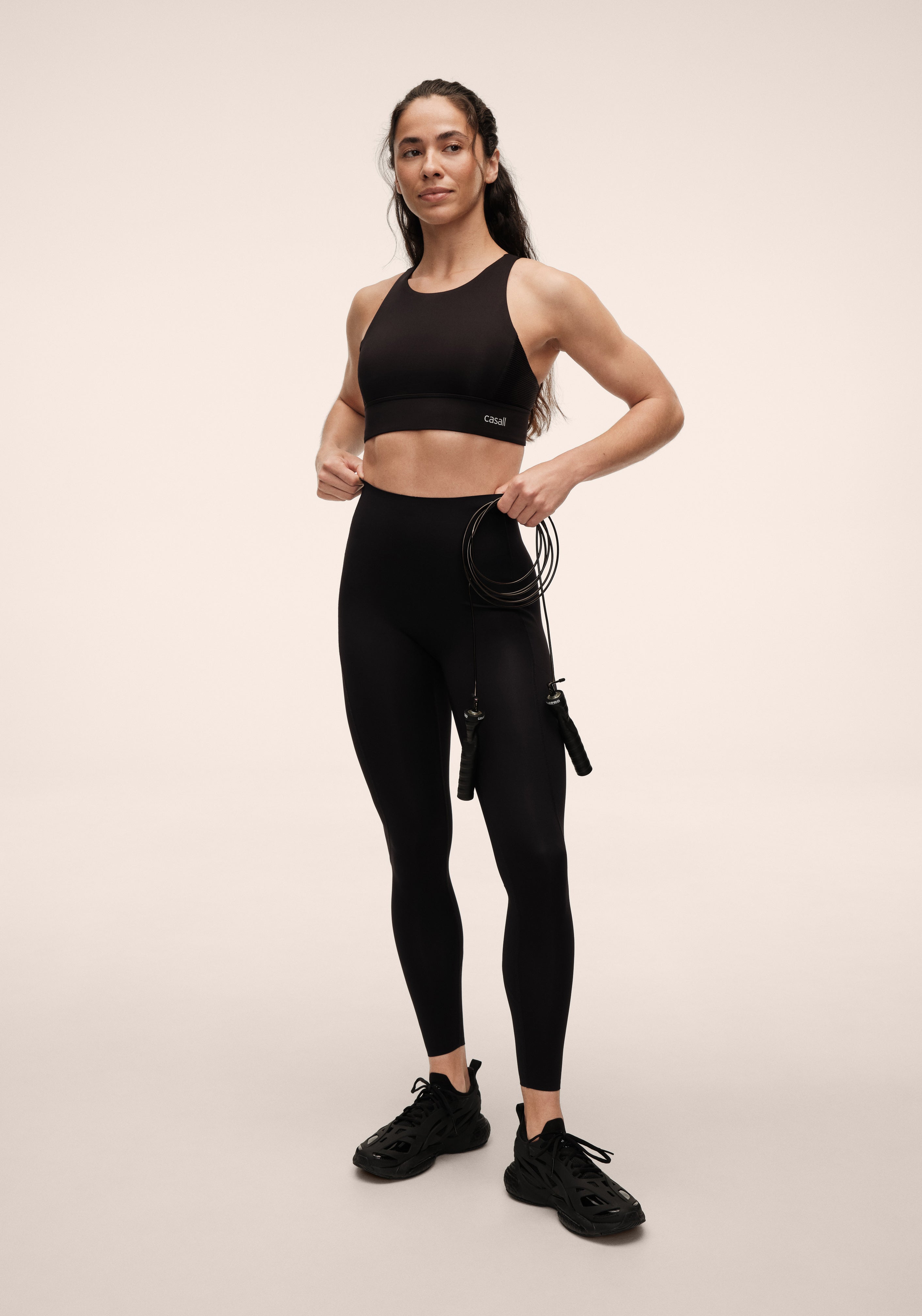 Casall Silhouette High Waist Tights leggings neri shaping