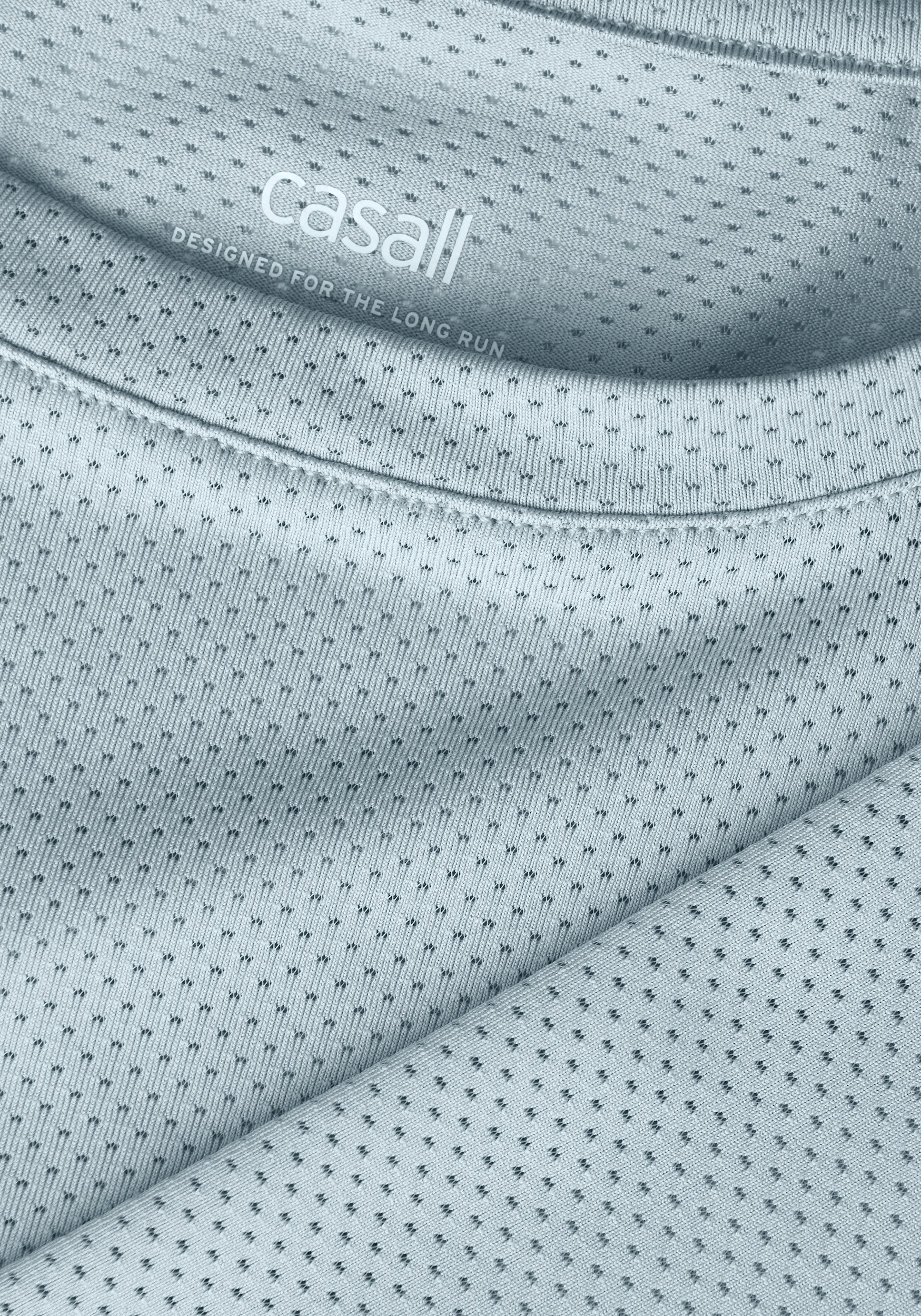 Casall Laser Mesh Flow Tank canotta sportiva azzurra mesh
