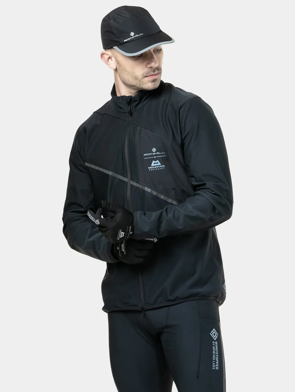 Ronhill Tech GORE-TEX Windstopper giacca running uomo nera
