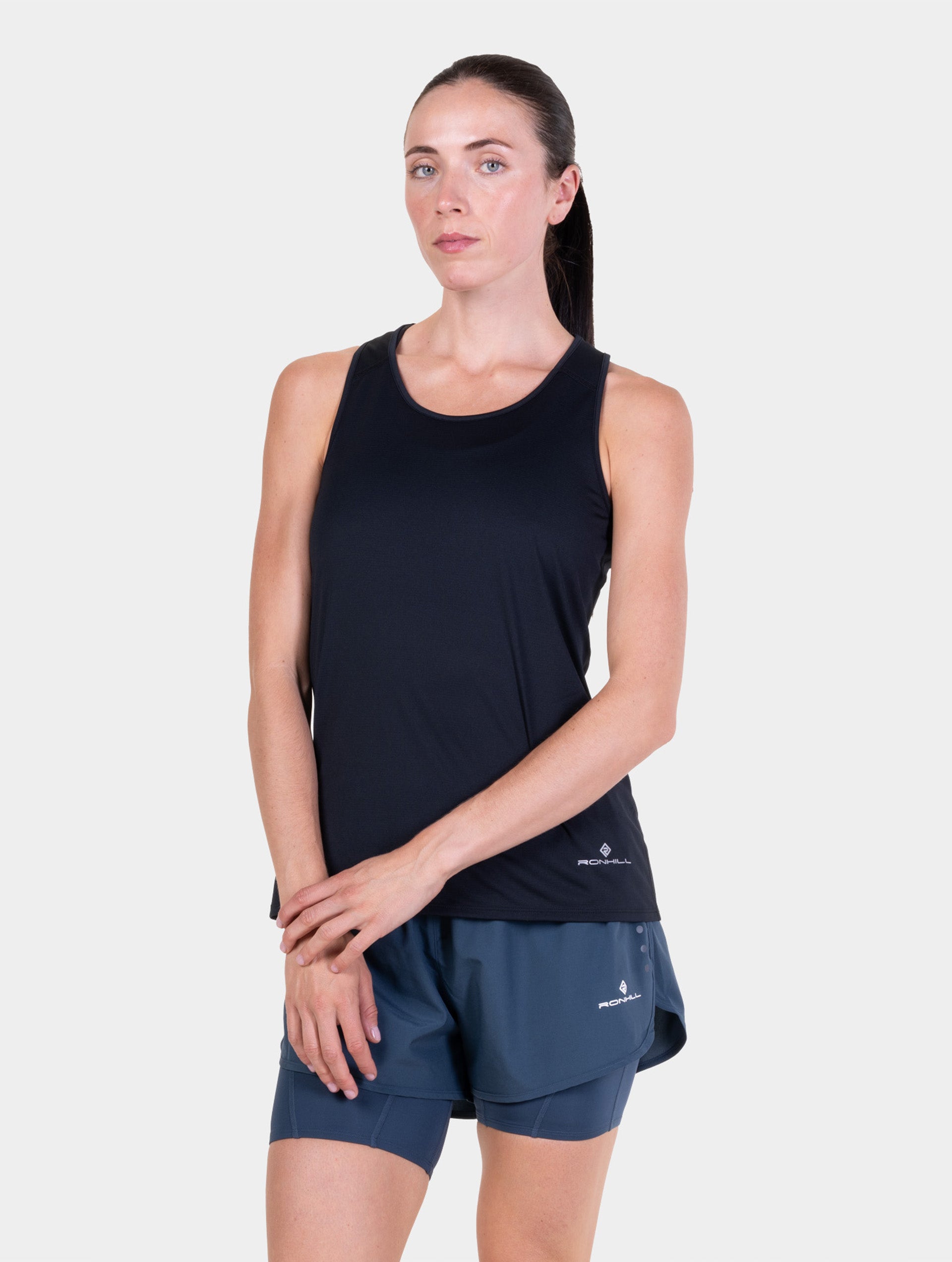 Ronhill Core Vest canotta running donna nera traspirante